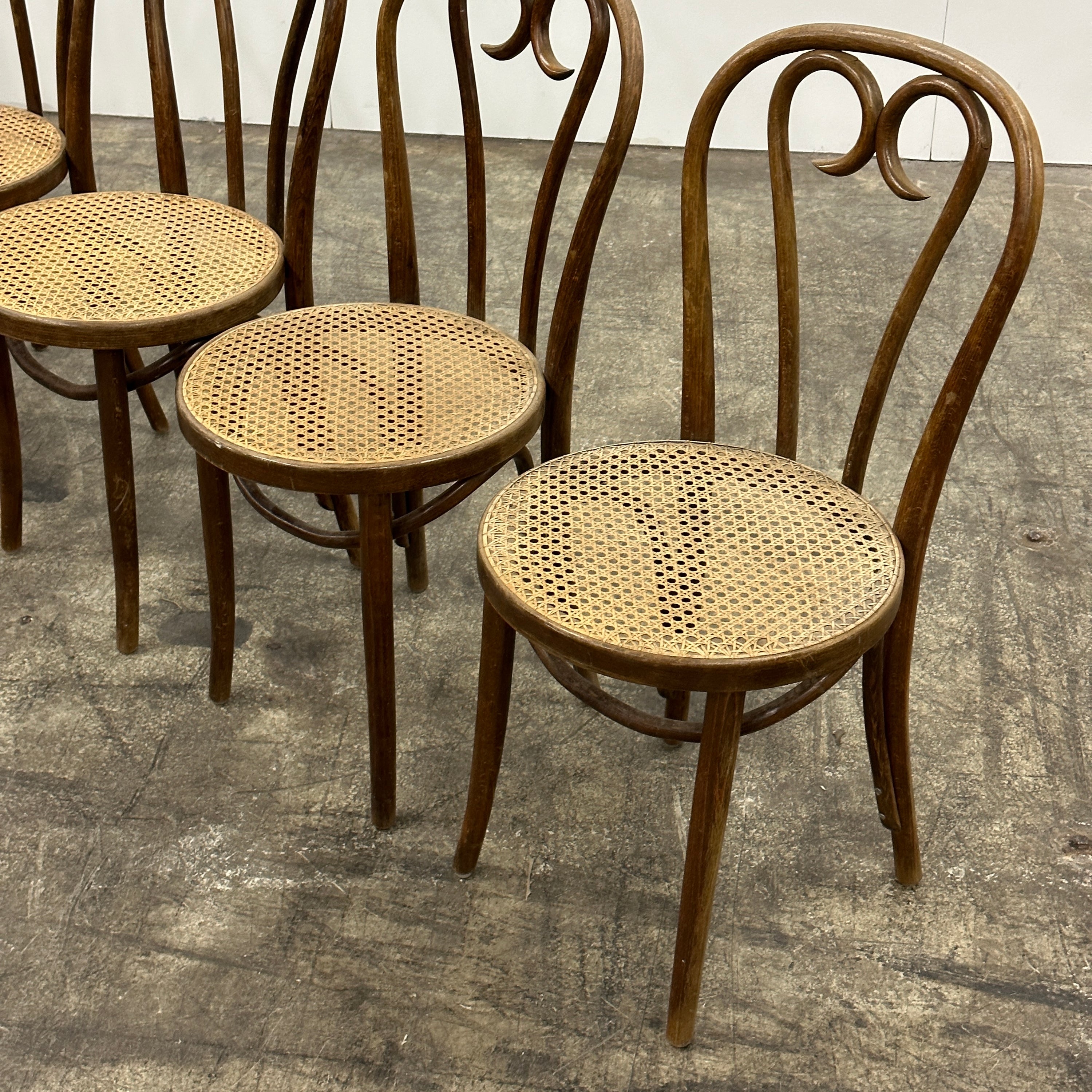 Bentwood Cane Soda Fountain Chairs