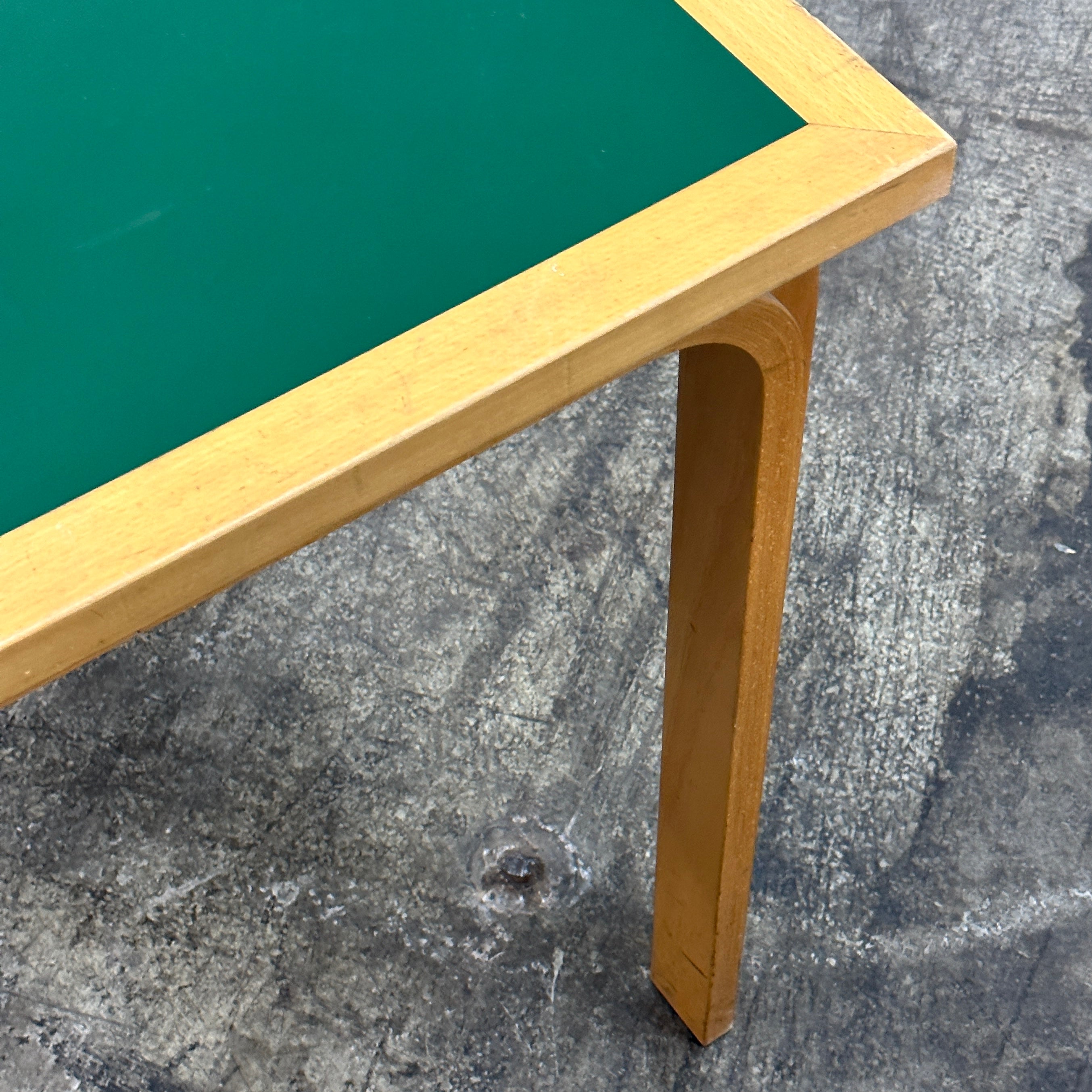 Green Linoleum Table/Desk by Rud Thygesen and Johnny Sørensen for Magnus Olesen