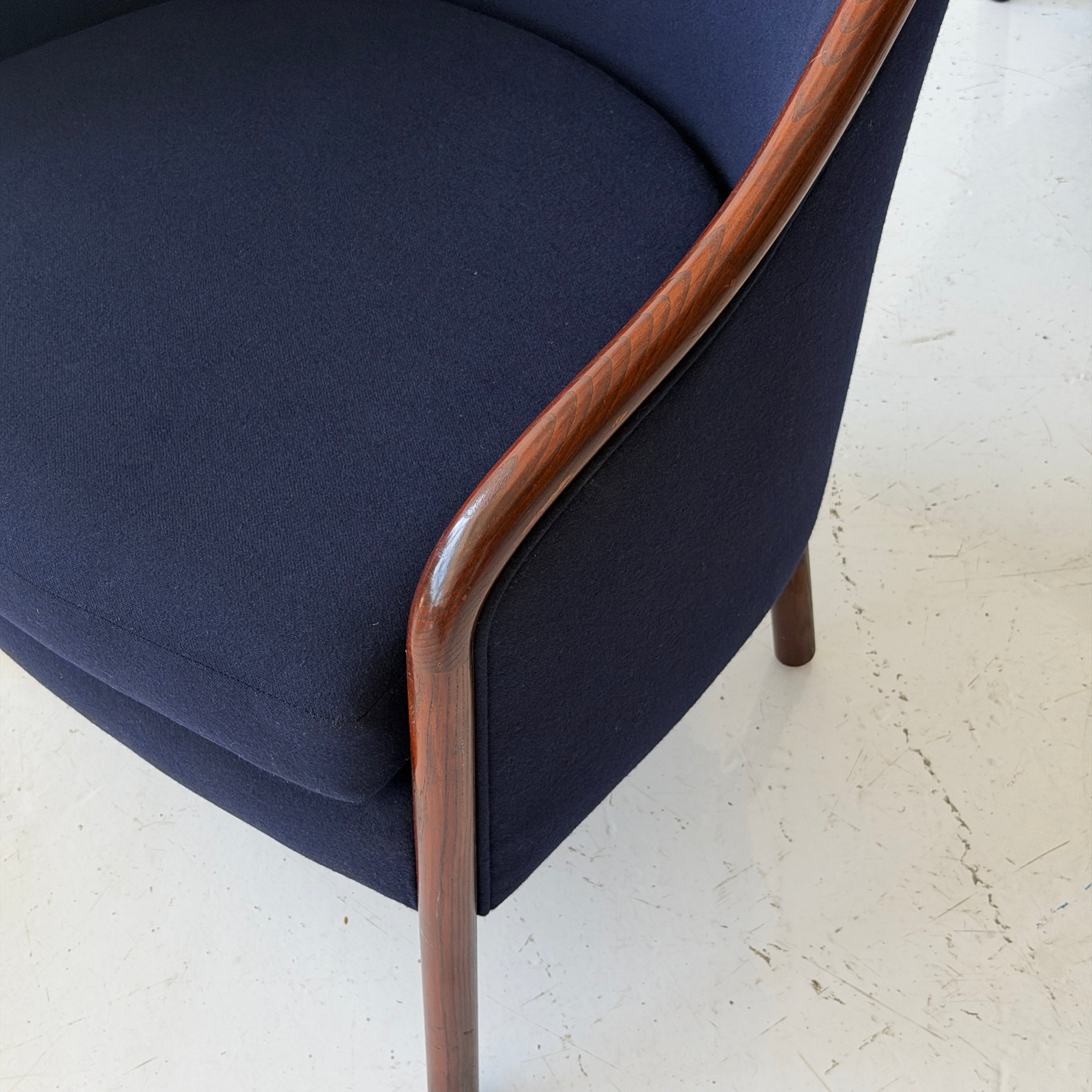 Bentwood Lounge Chairs by Ward Bennett for Brickell Associates