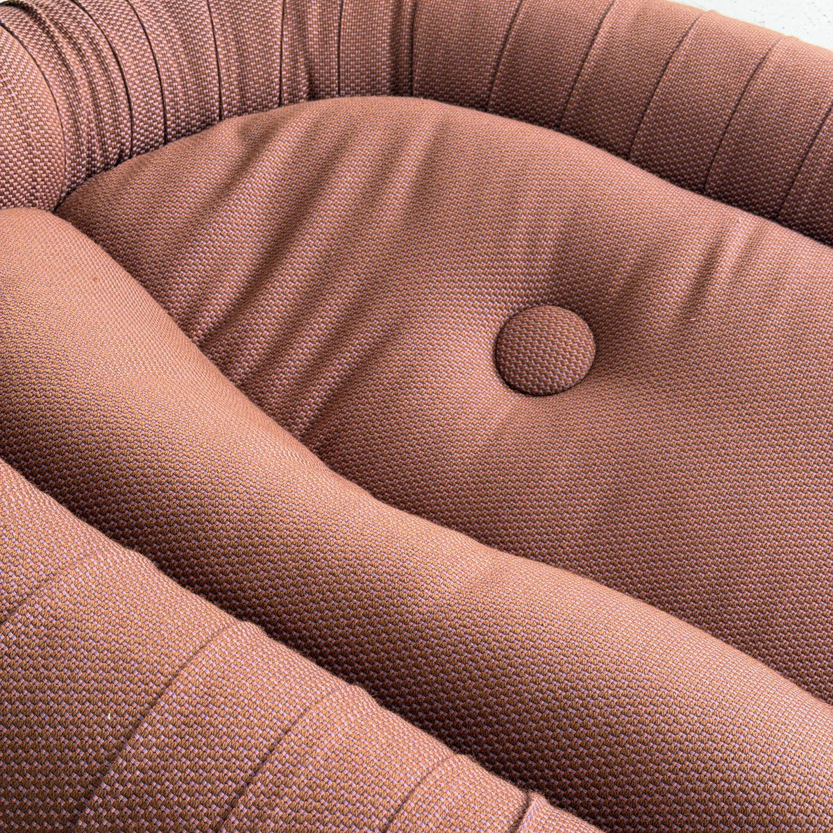 Overstuffed Ruched Big Button Sofa