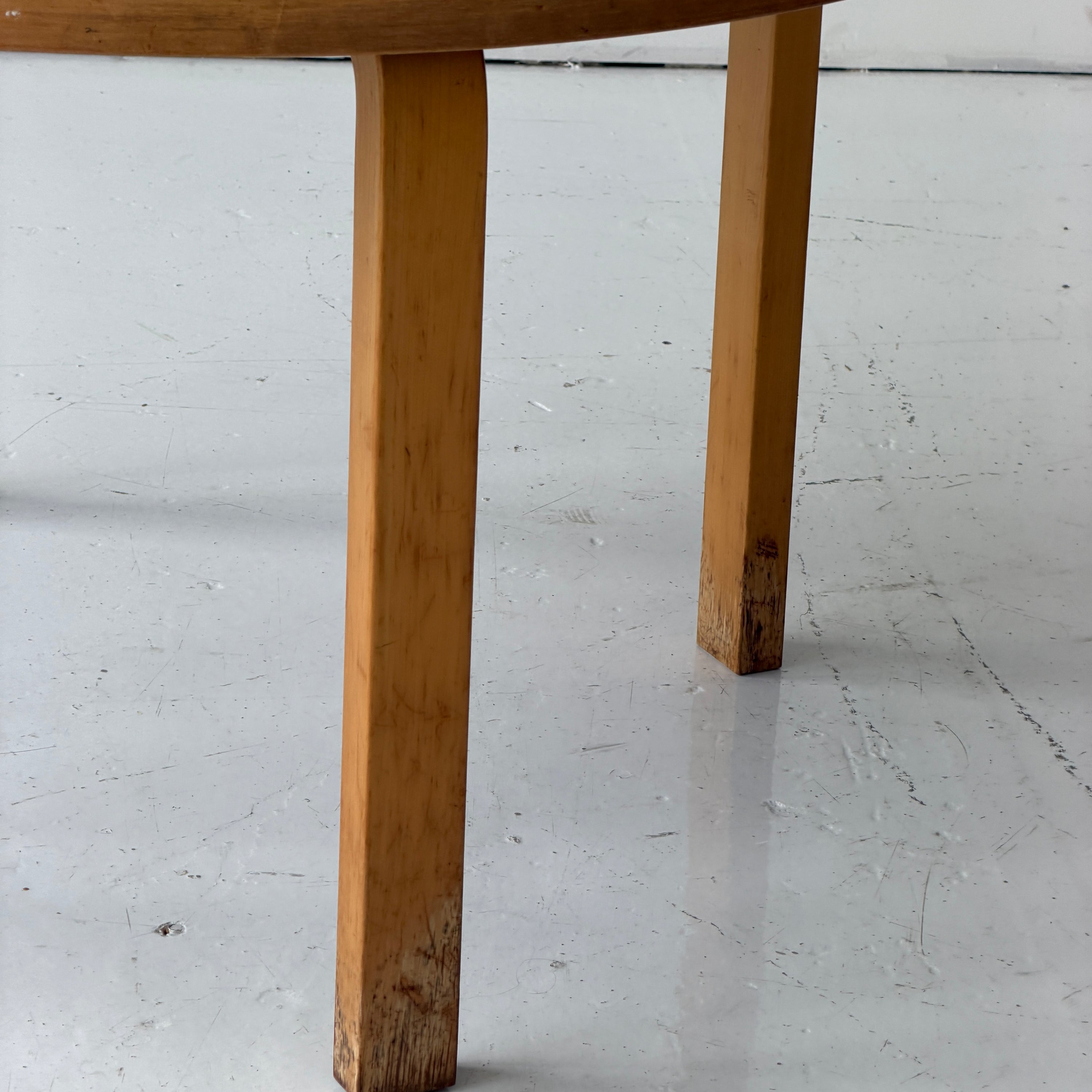 Model 91 White Dining Table by Alvar Aalto for Artek