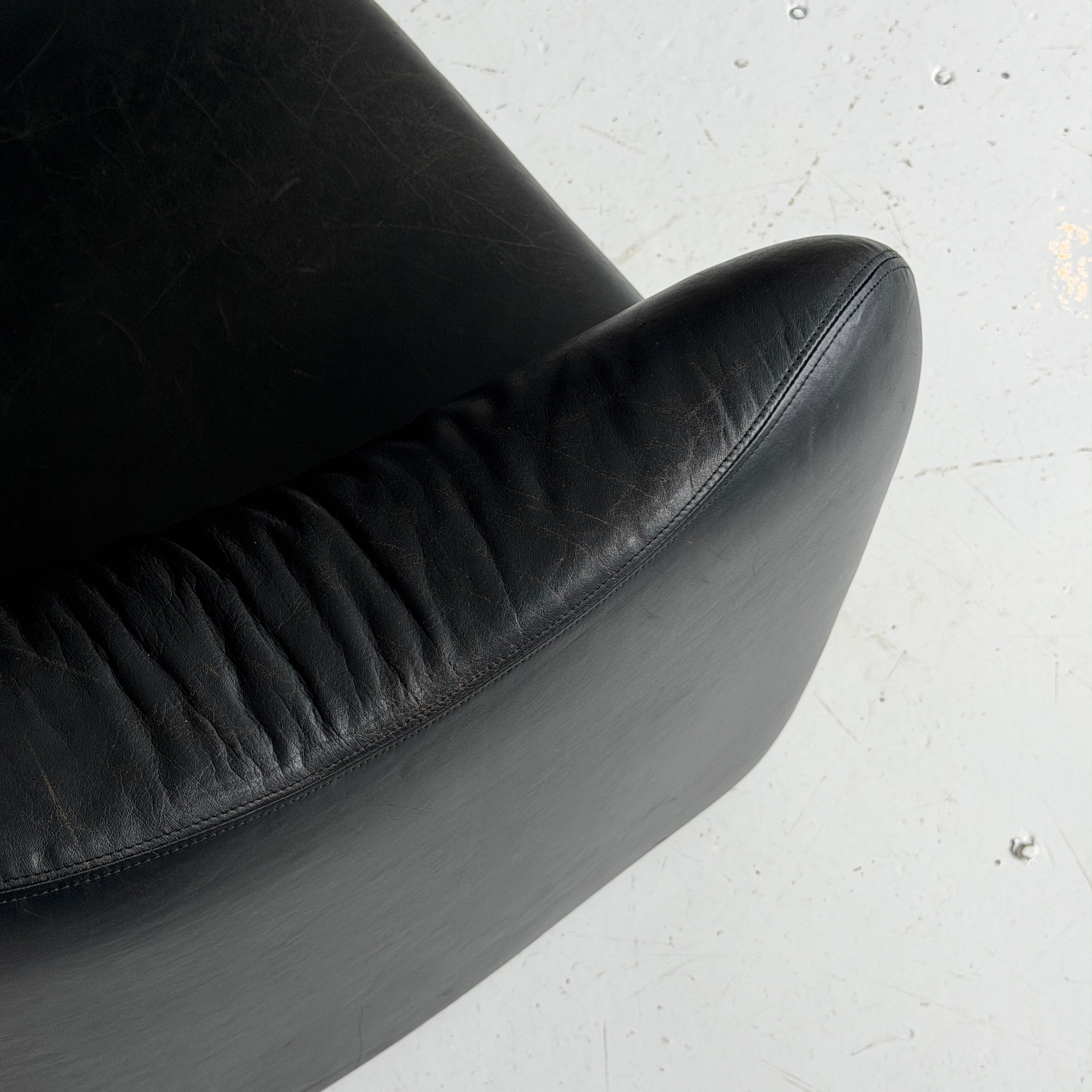 Chubby Leather Lounge Chairs by Jules Heumann for Metropolitan