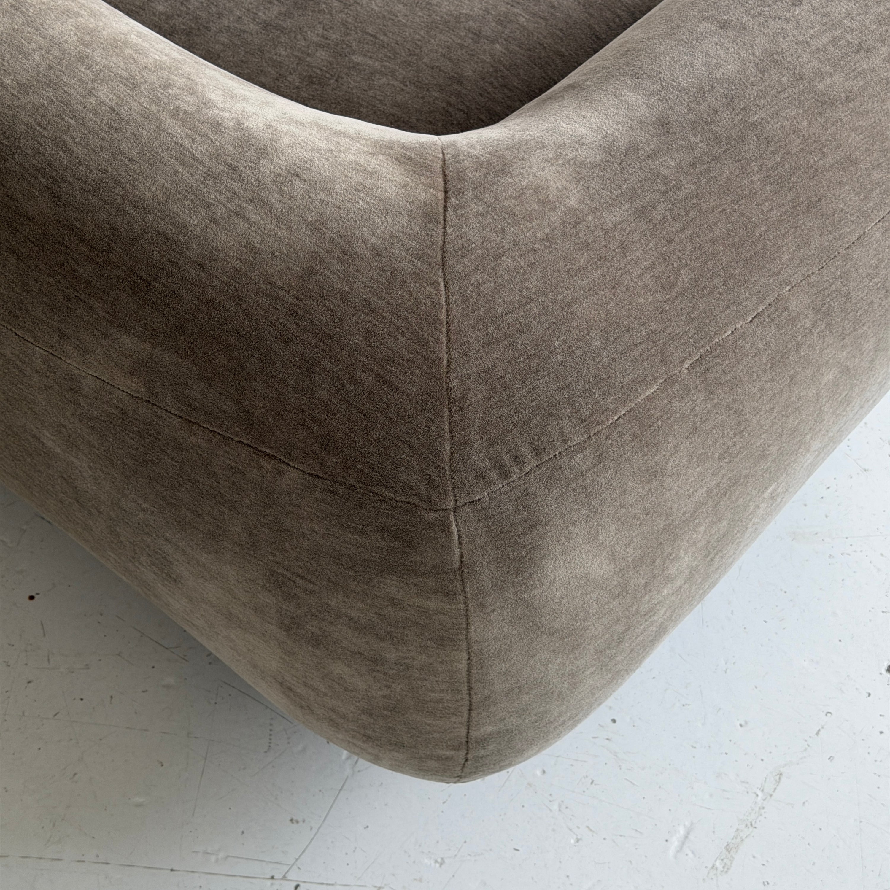 Amphibious Sofa by Steve Chase in Mohair