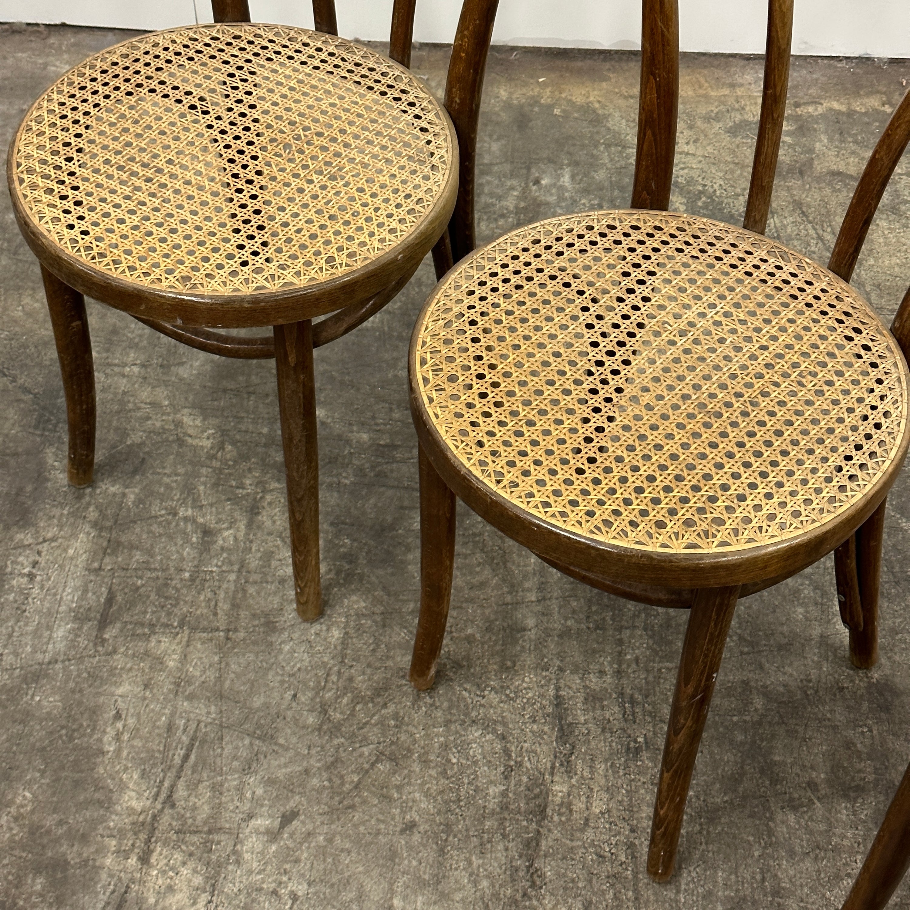 Bentwood Cane Soda Fountain Chairs