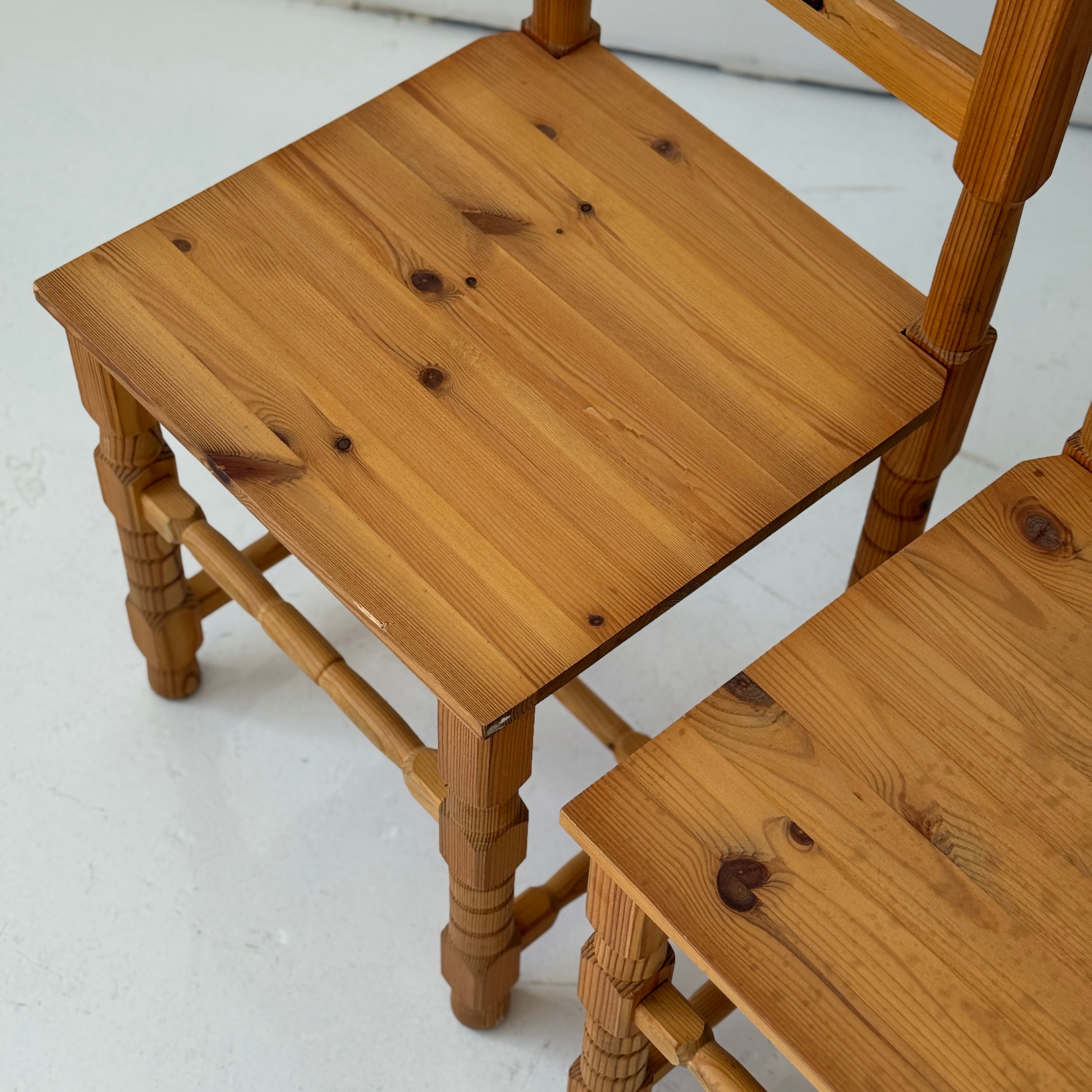 Swedish Pine Traditional Dining Chairs