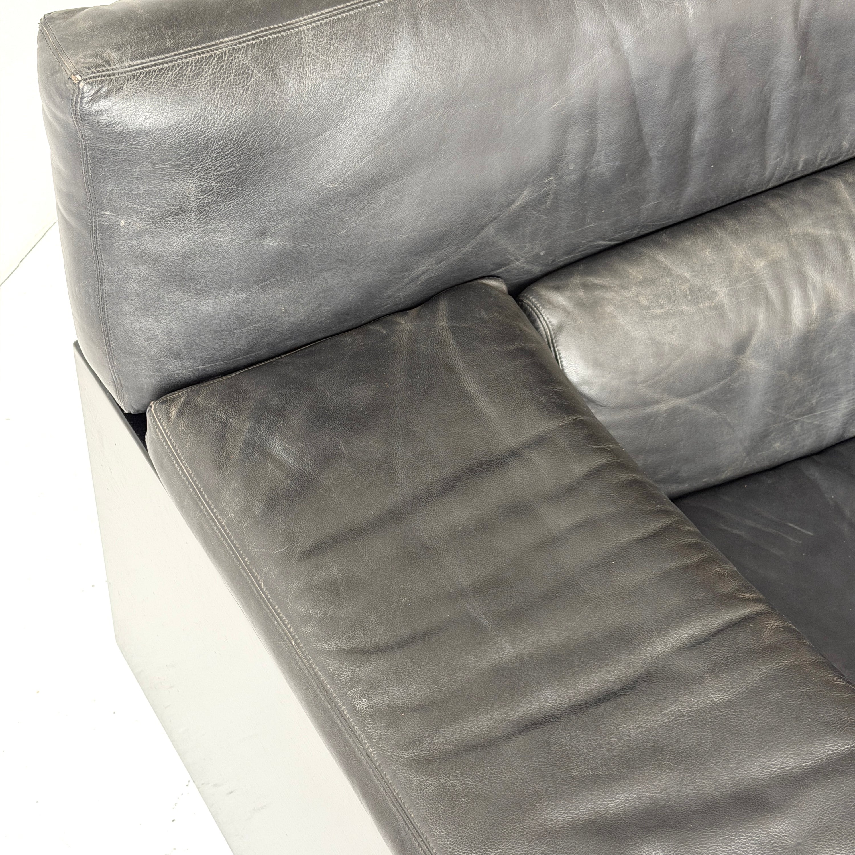 Leather Brigadier Sofa by Cini Boeri for Gavina