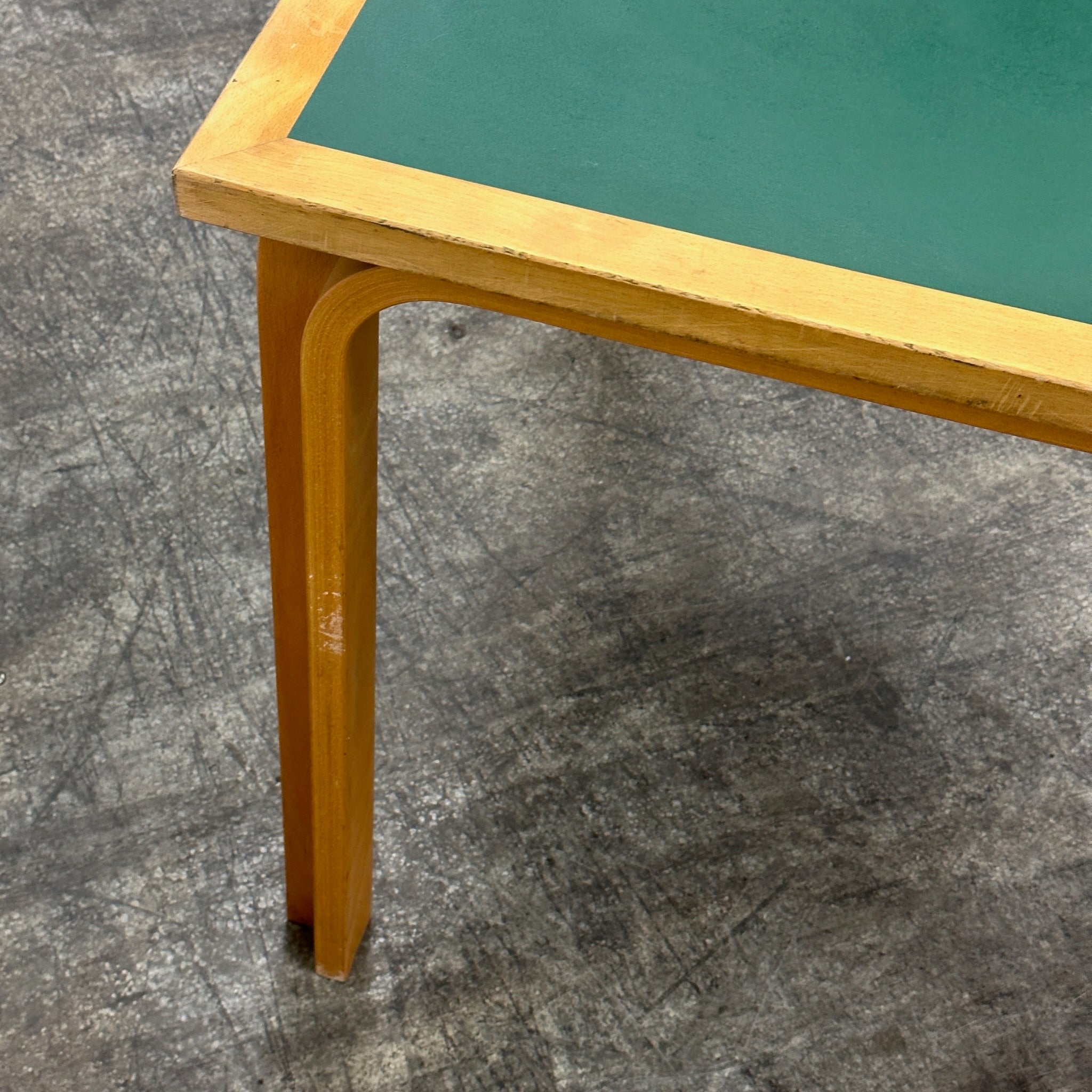 Square Green Table by Rud Thygesen and Johnny Sørensen for Magnus Olesen