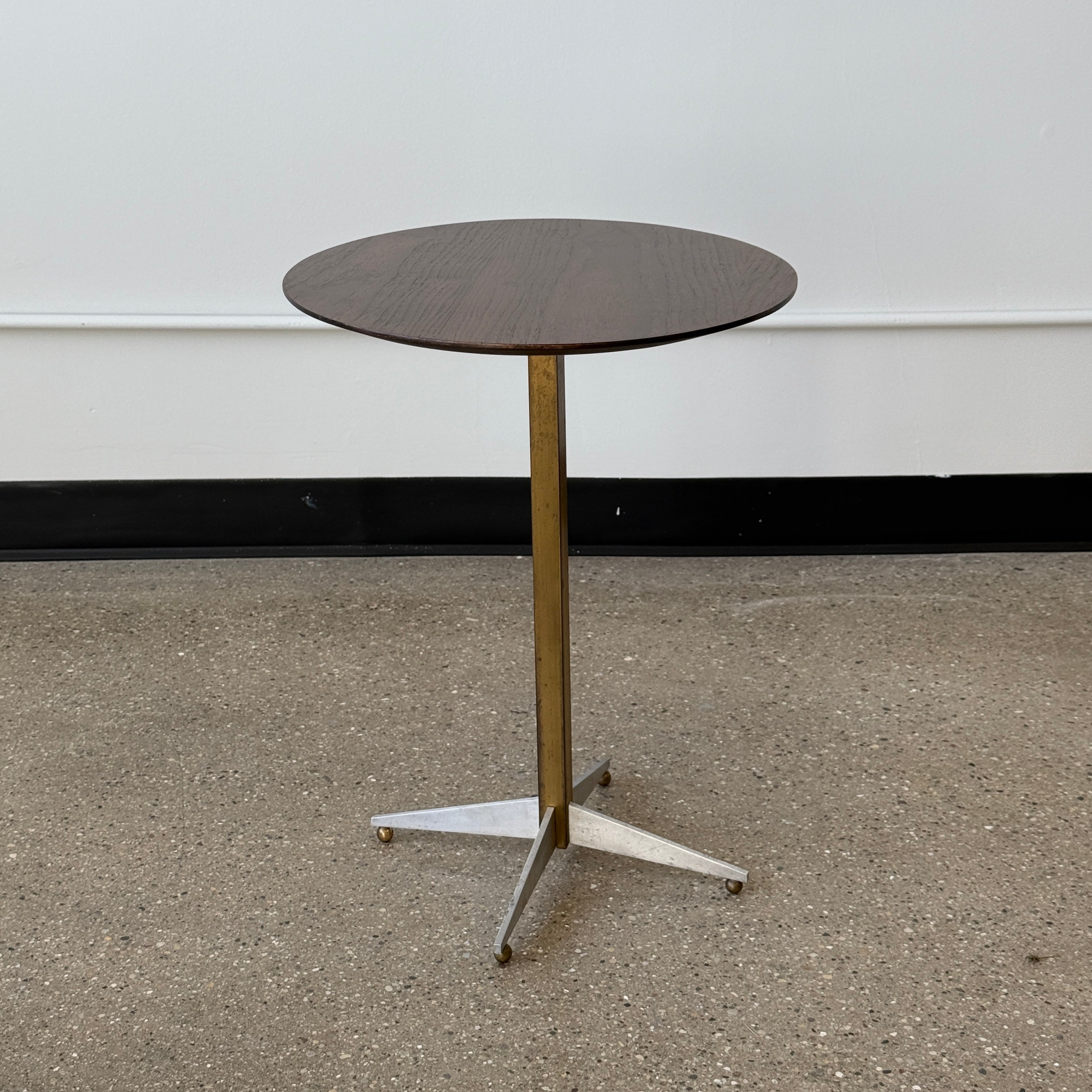 Walnut Mid Century Cocktail Side Table