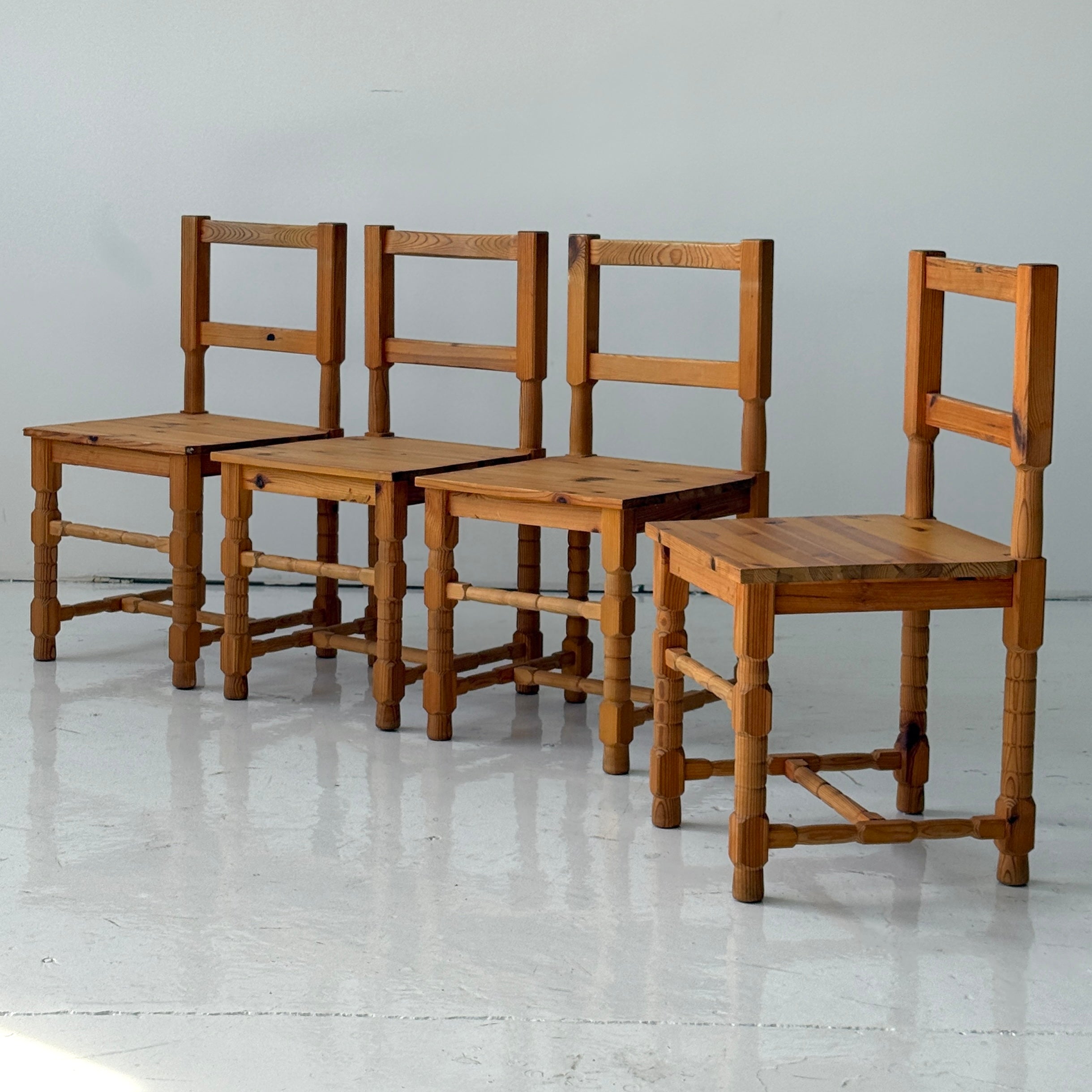 Swedish Pine Traditional Dining Chairs