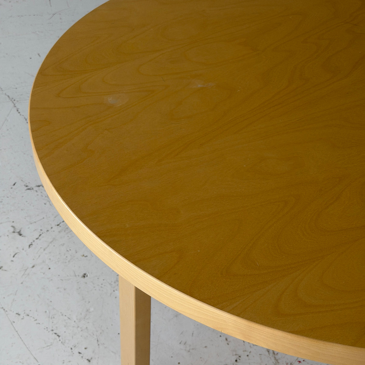 Circular Birch Dining Table by Alvar Aalto for Artek