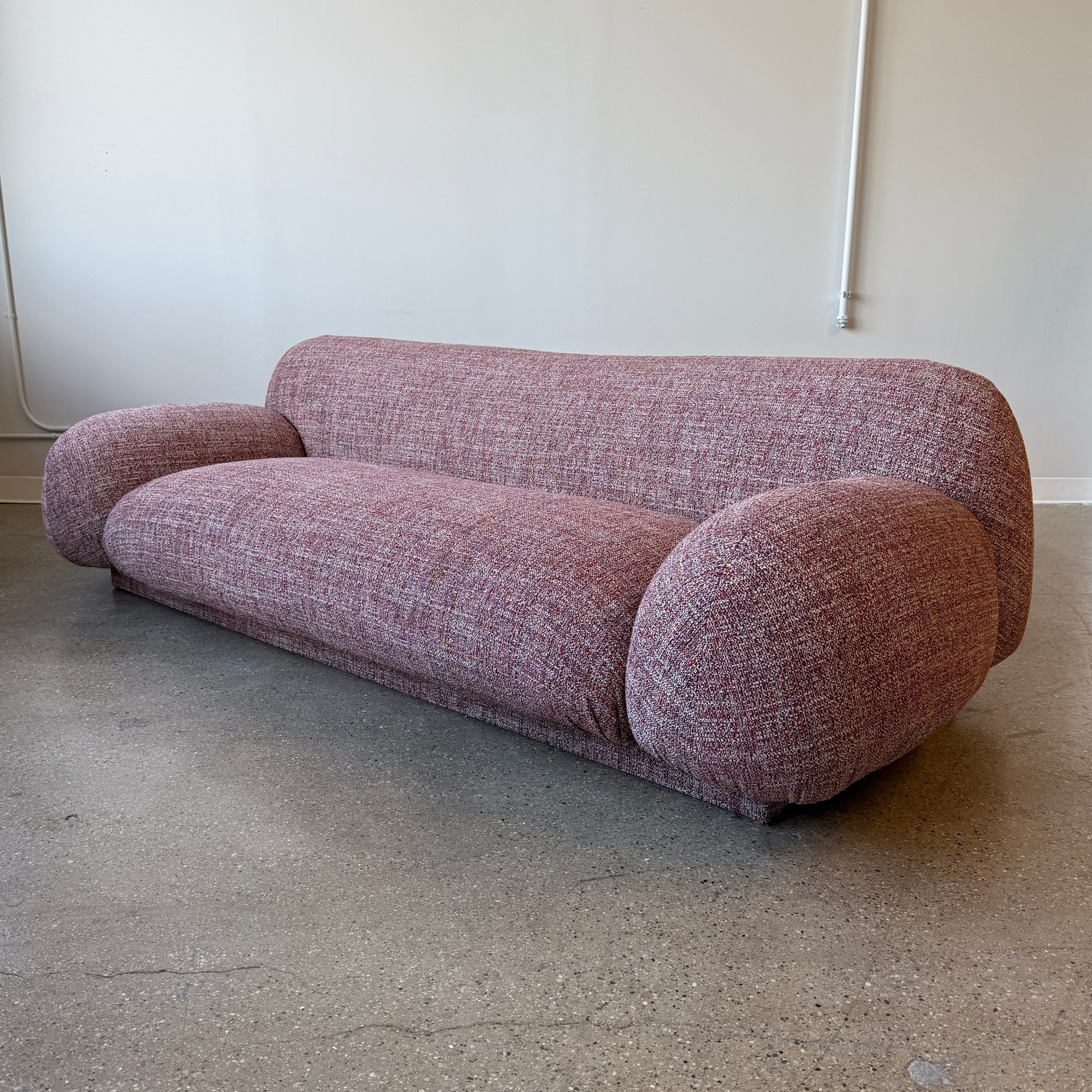 Overstuffed Low Italian Style Sofa