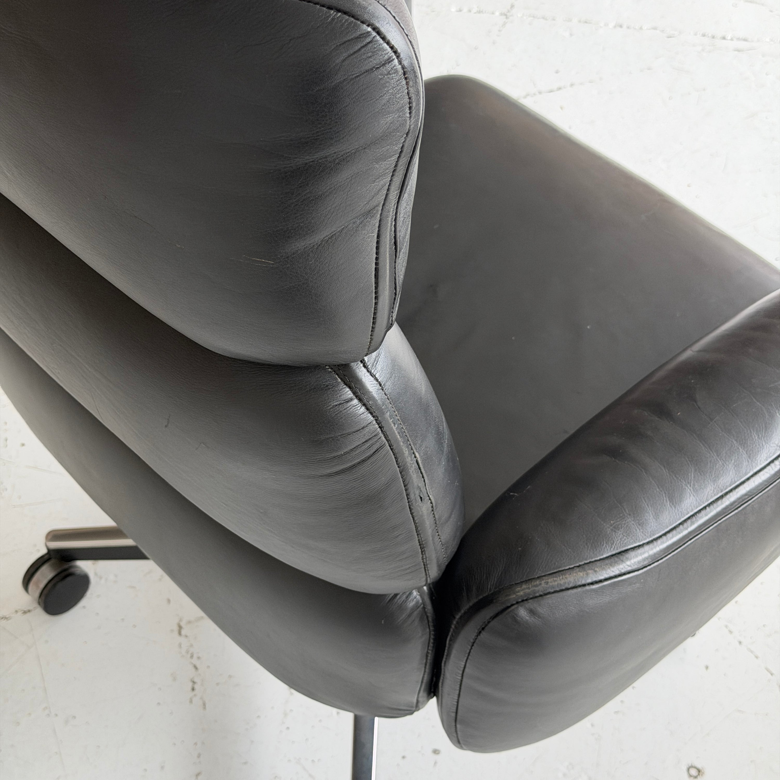Executive Leather Office Chair by Otto Zapf for Knoll