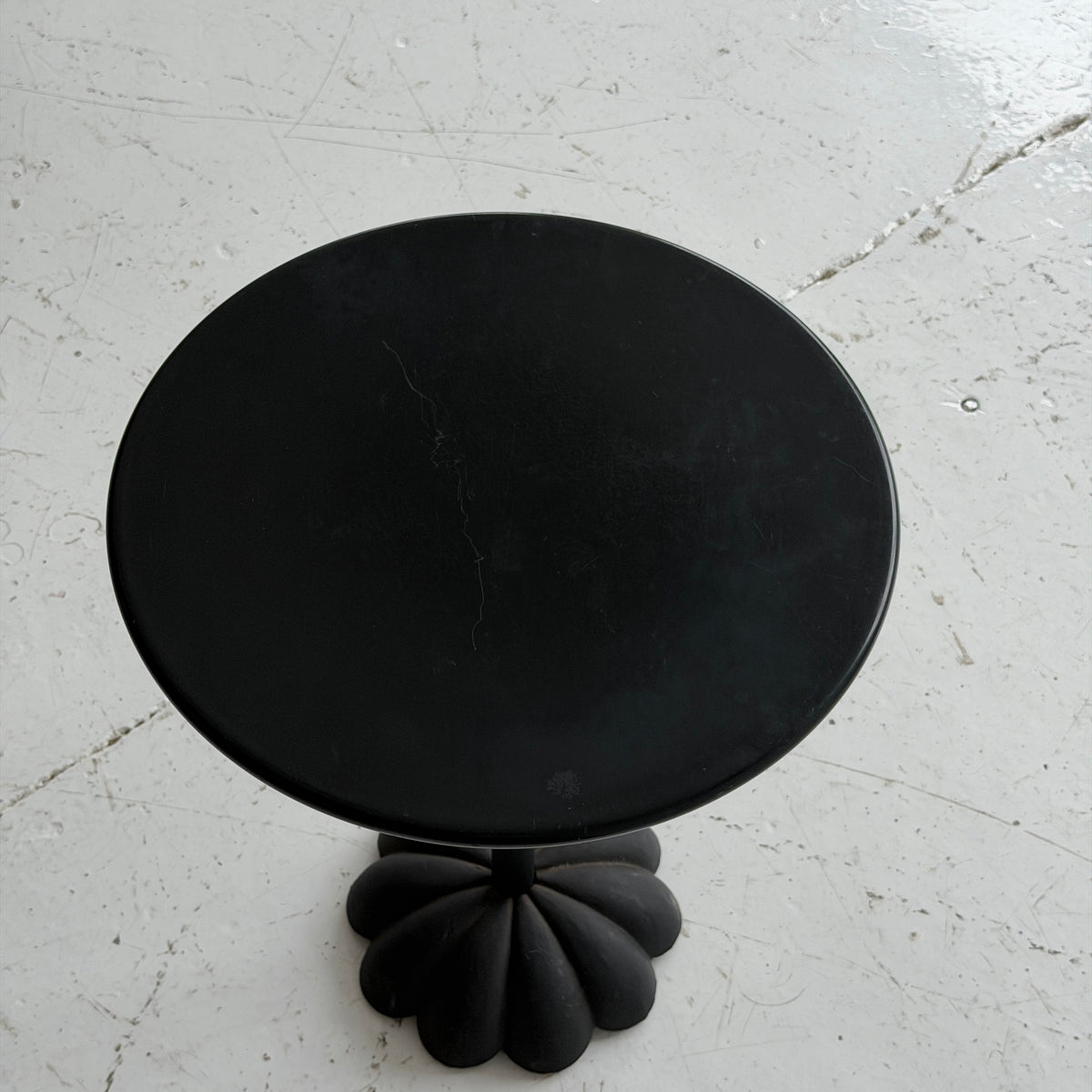 Metal + Silver Adjustable Daisy Side Table