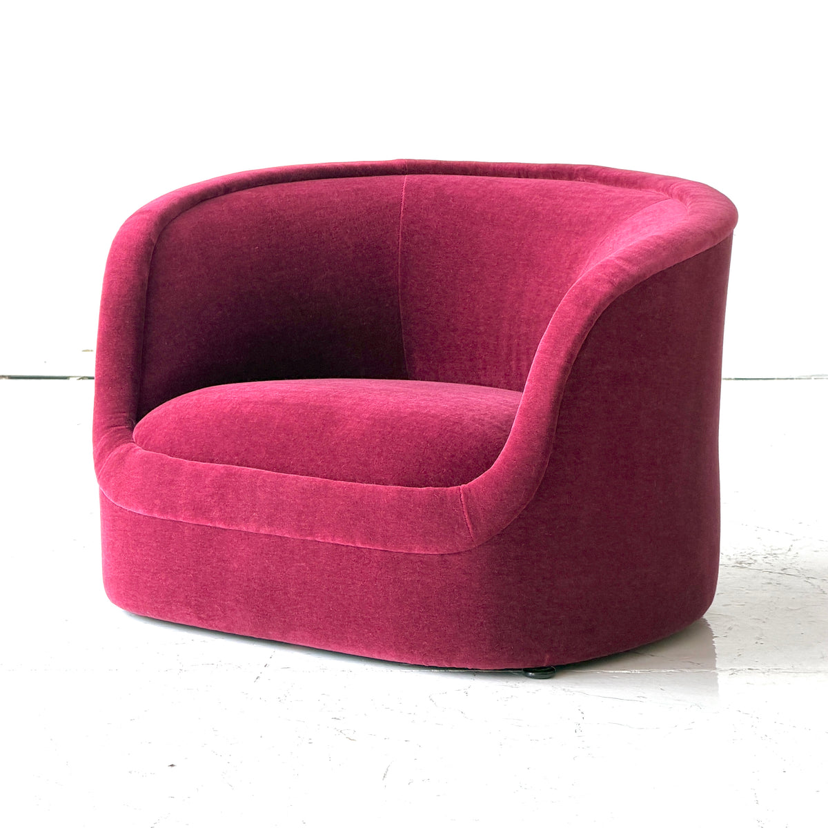 Cartouche Chairs by Ward Bennett for Brickell Associates in Mohair