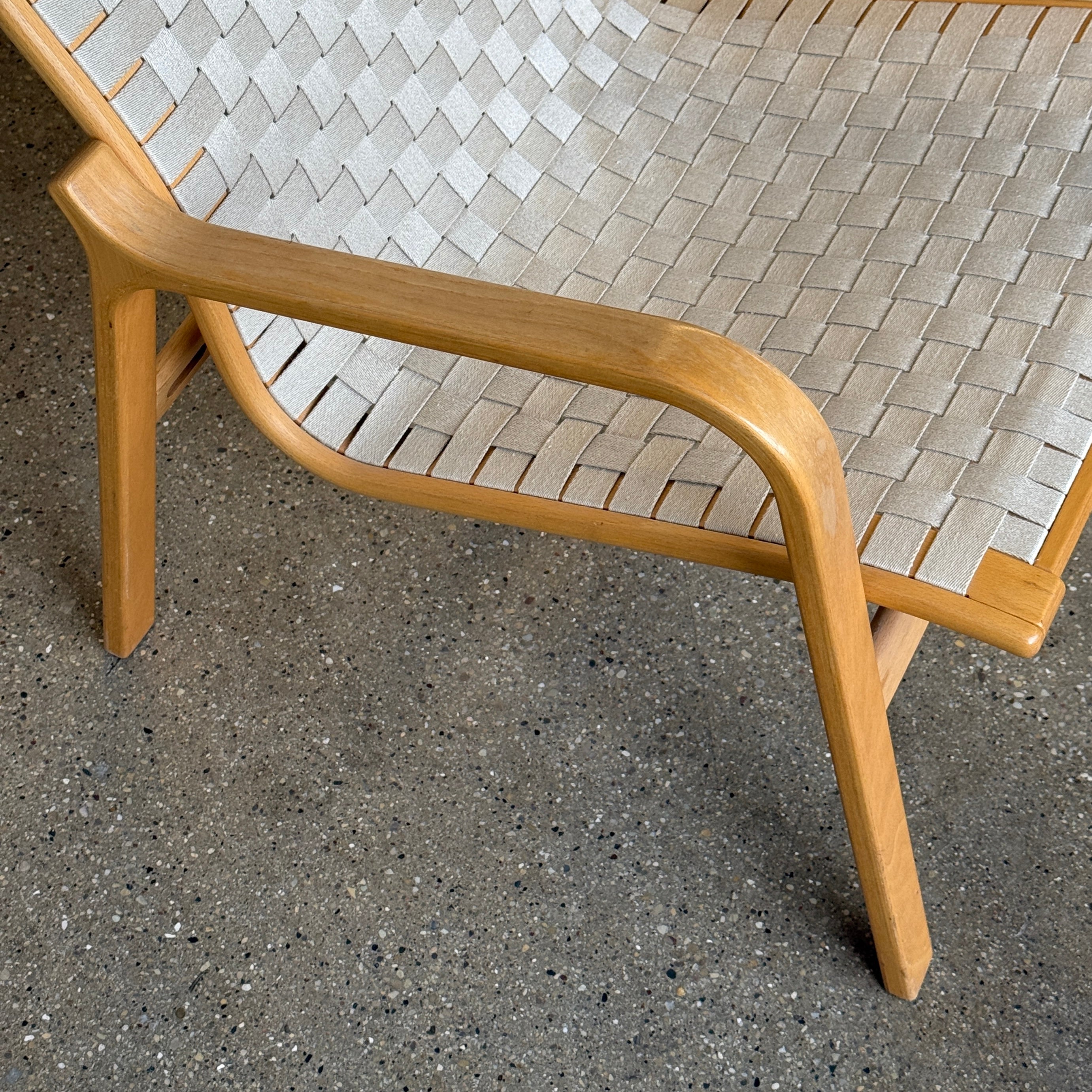 Scandinavia Bentwood Woven Lounge Chair