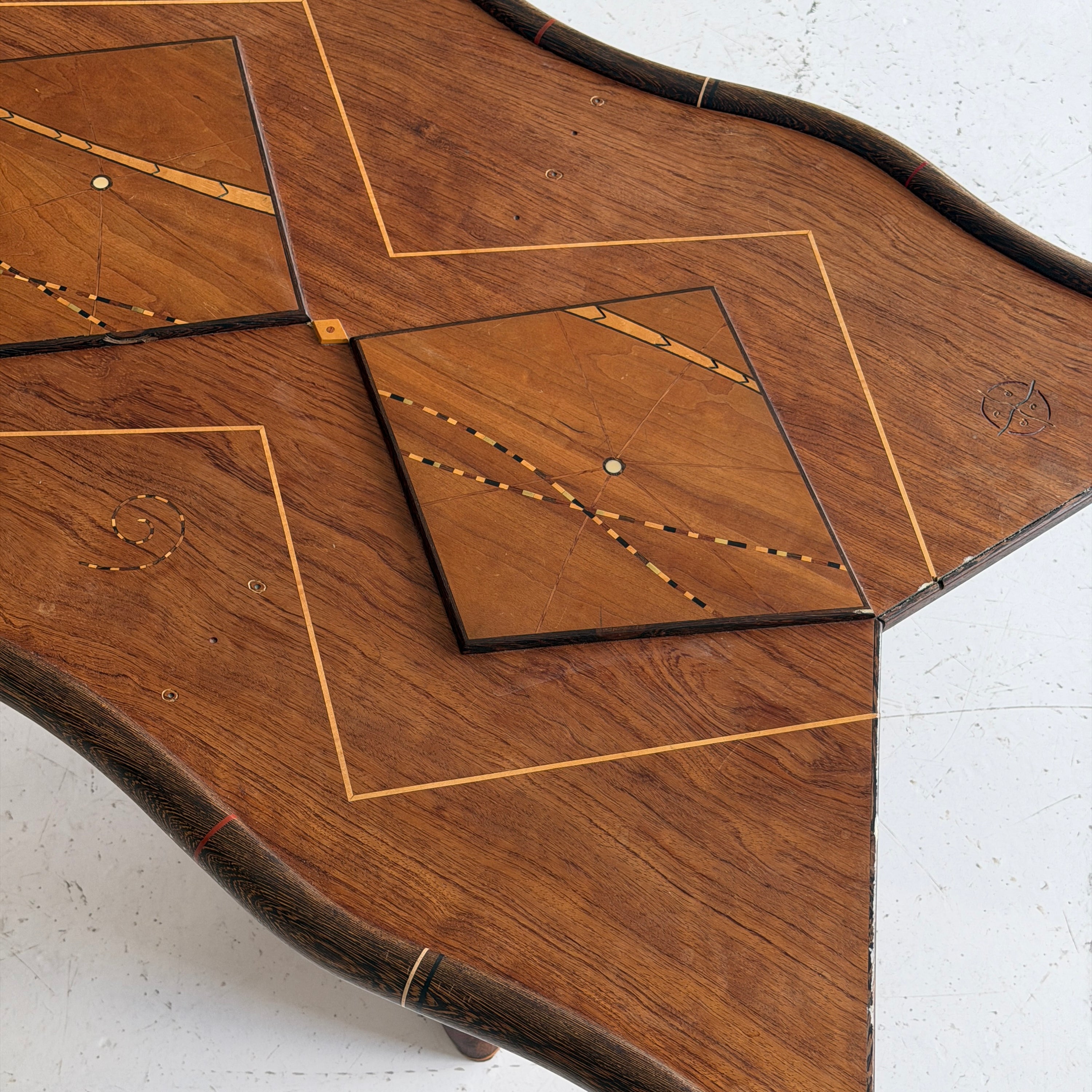 Inlaid Studio Made Coffee Table by Steven Spiro