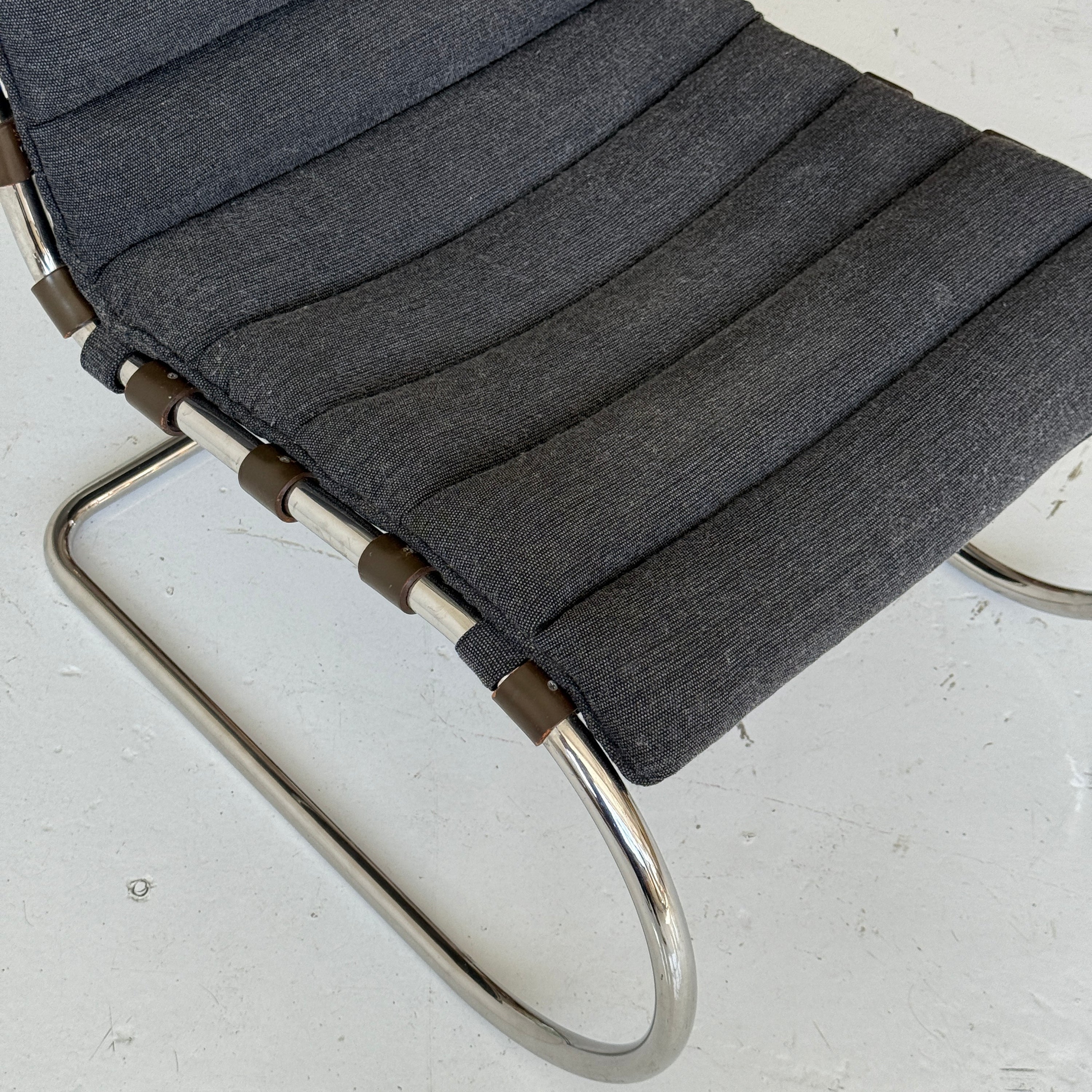 MR Armless Lounge Chair by Mies Van Der Rohe for Knoll
