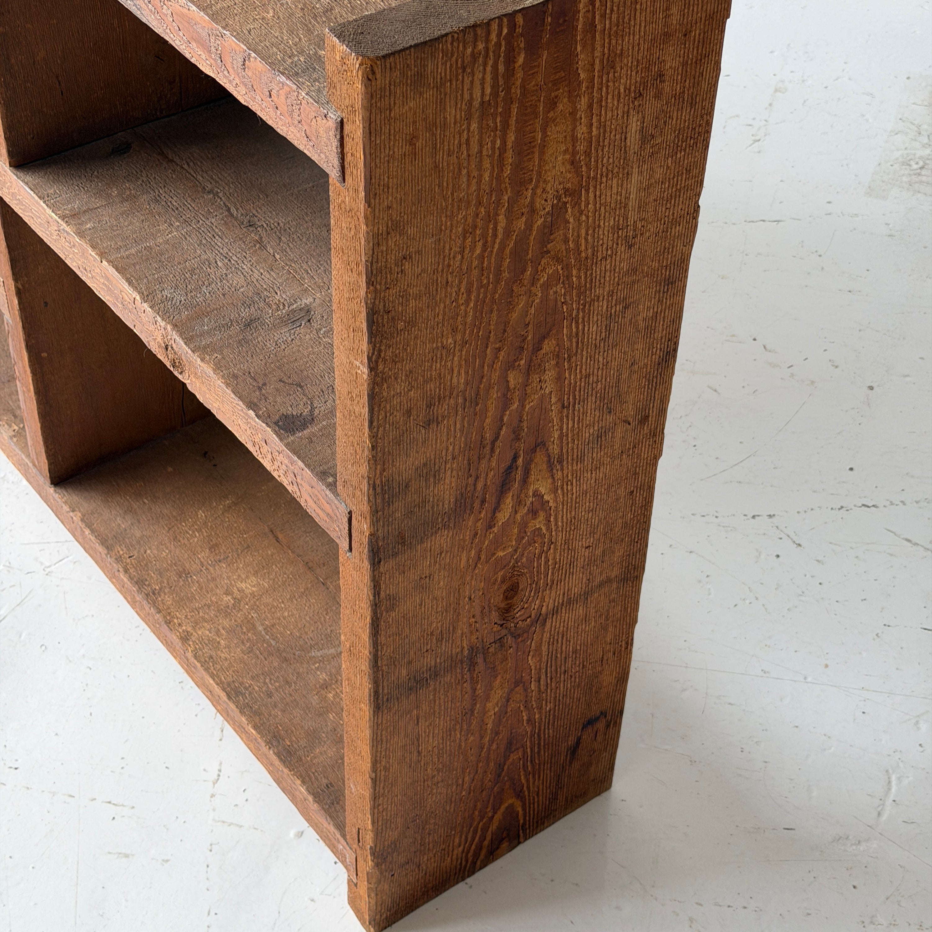 Primitive Wood Bookshelf/Credenza