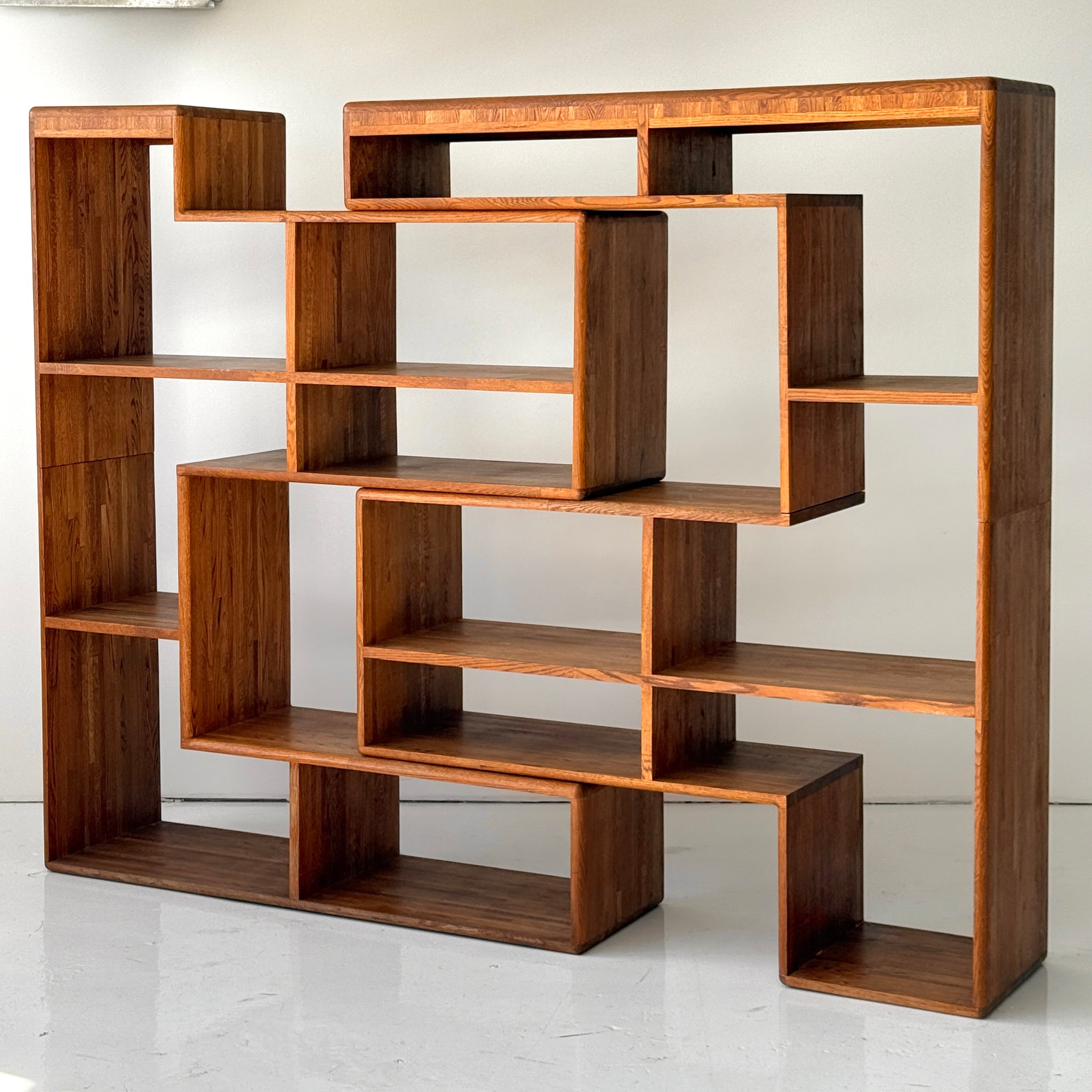 Studio Made Custom Oak Shelving Unit