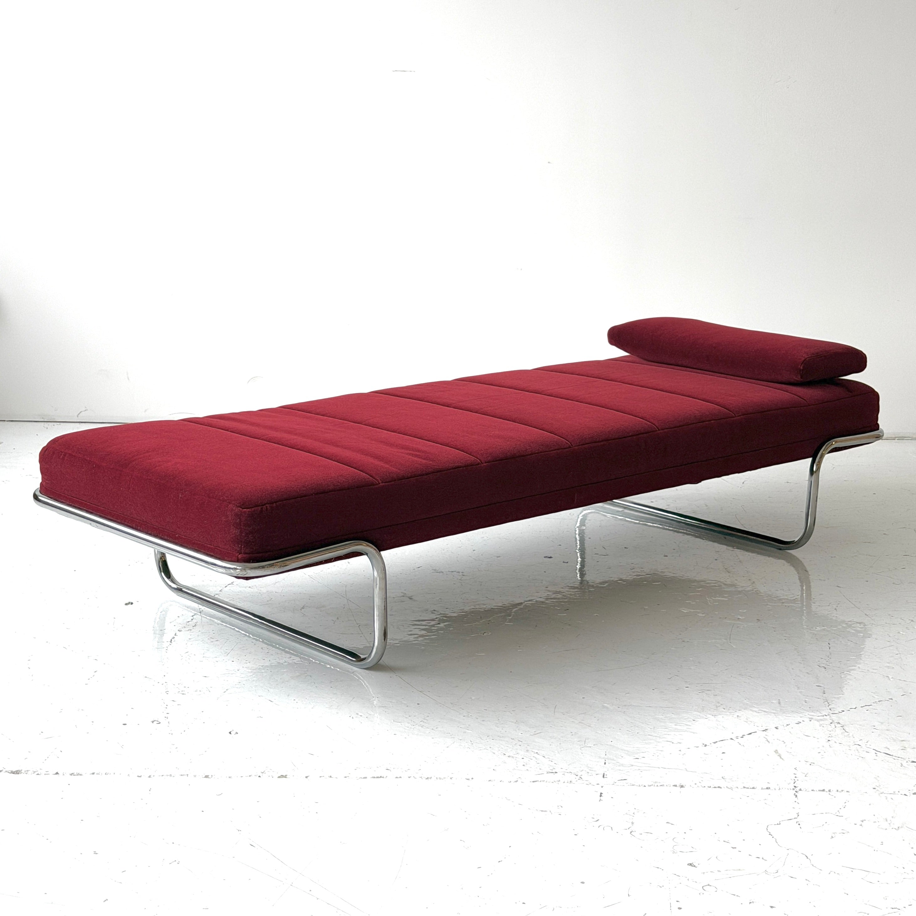 Chrome Daybed by Brayton International in Mohair