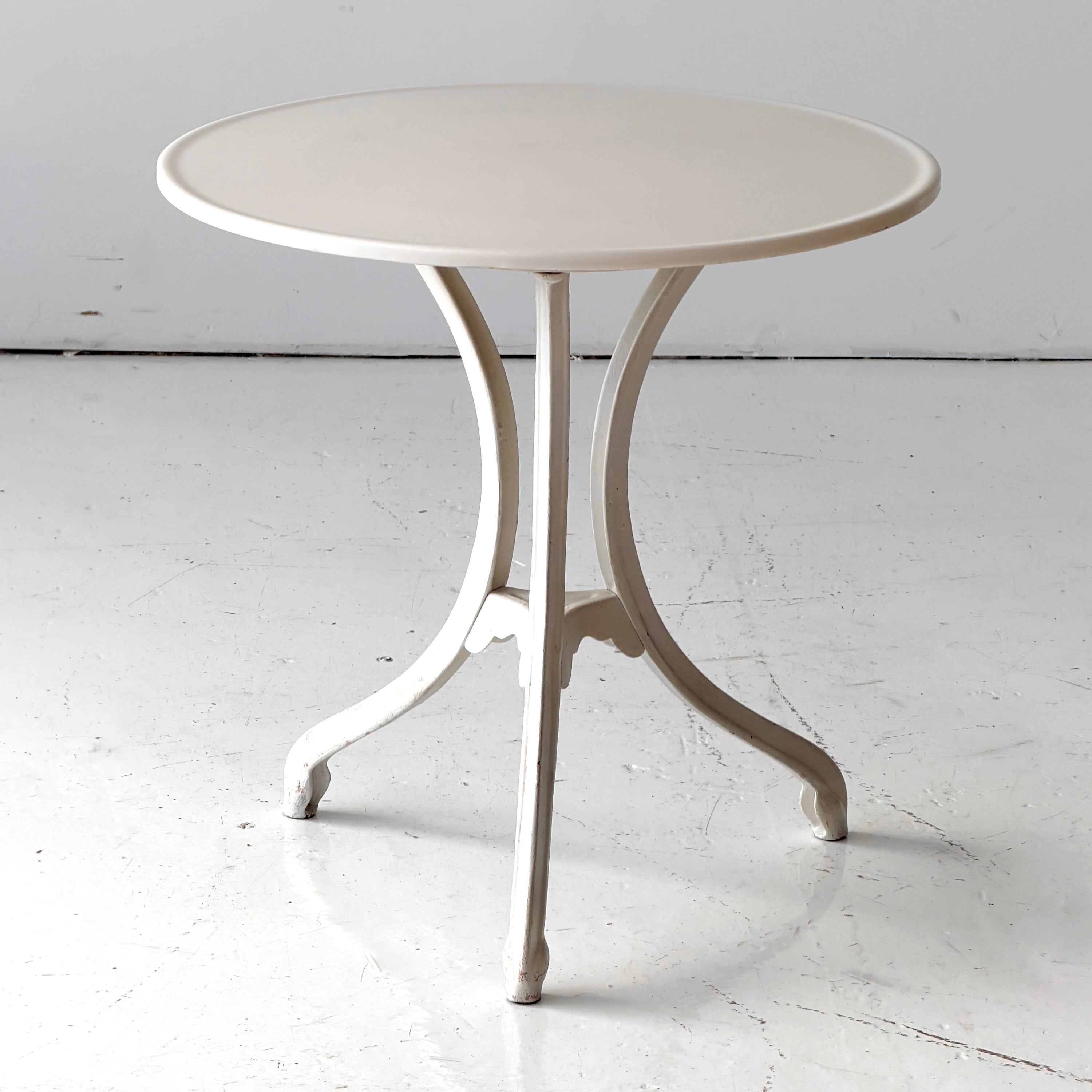 Vitrolite Cast Iron Tri Leg Bistro Table