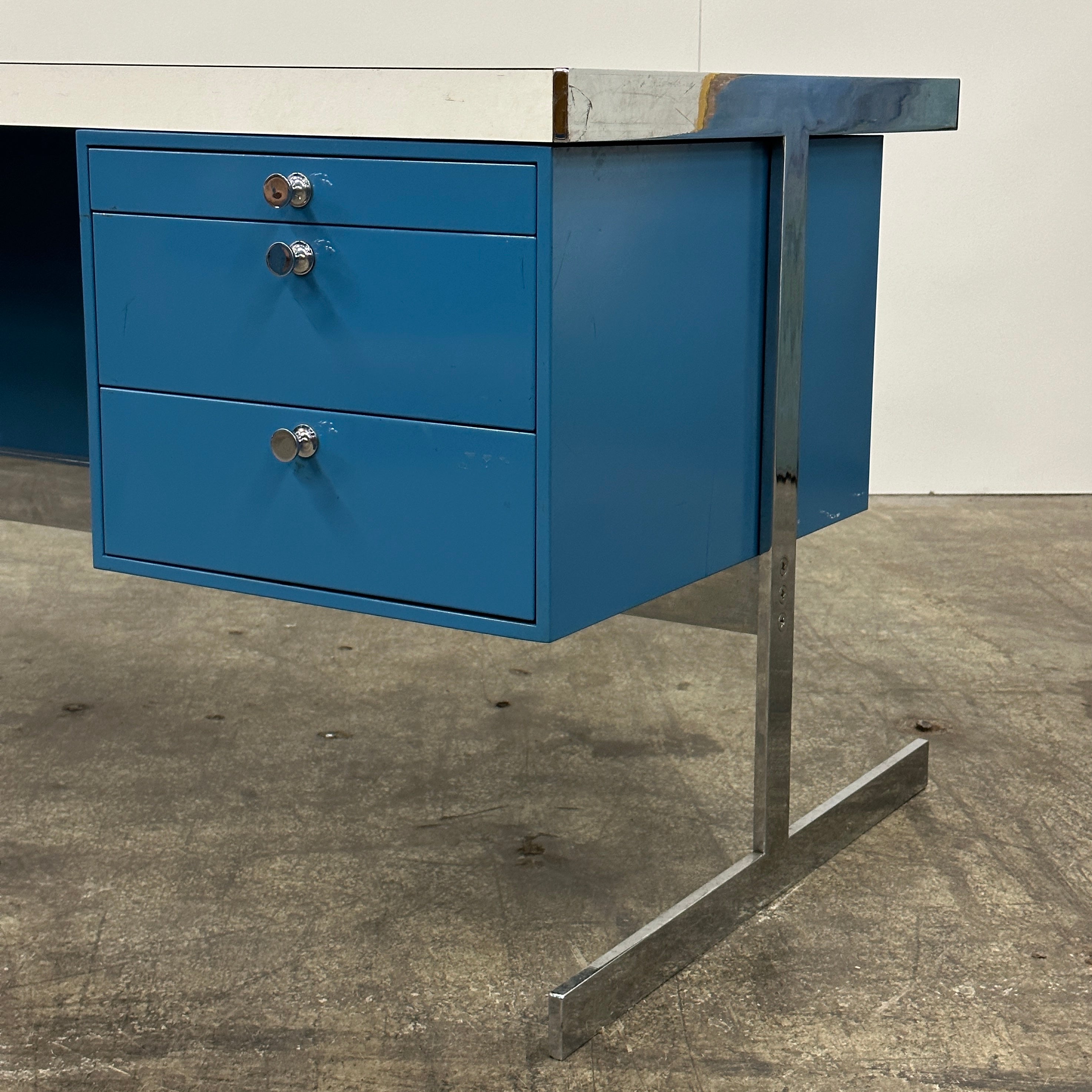 Vintage Mid-Century Industrial Desk