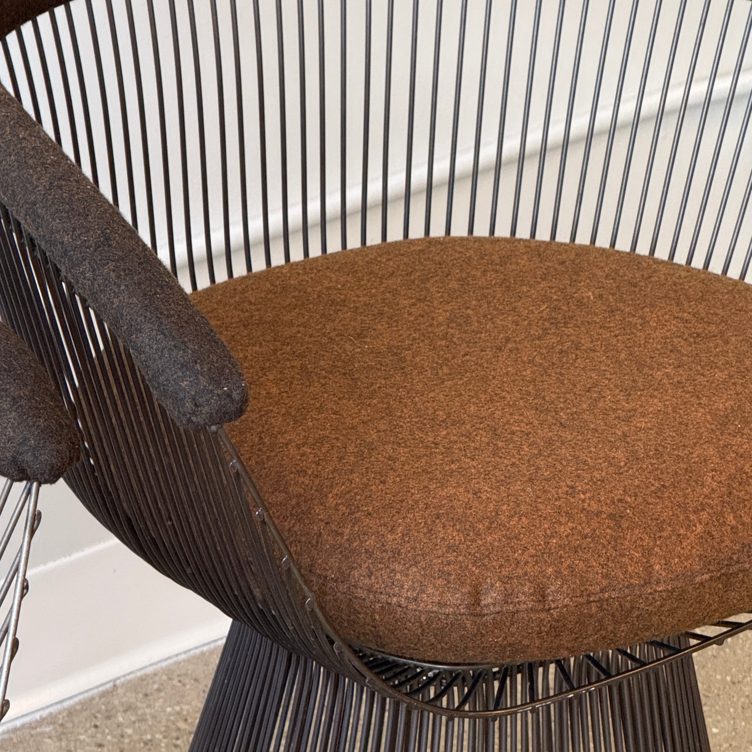 Metallic Bronze Armchairs by Warren Platner for Knoll