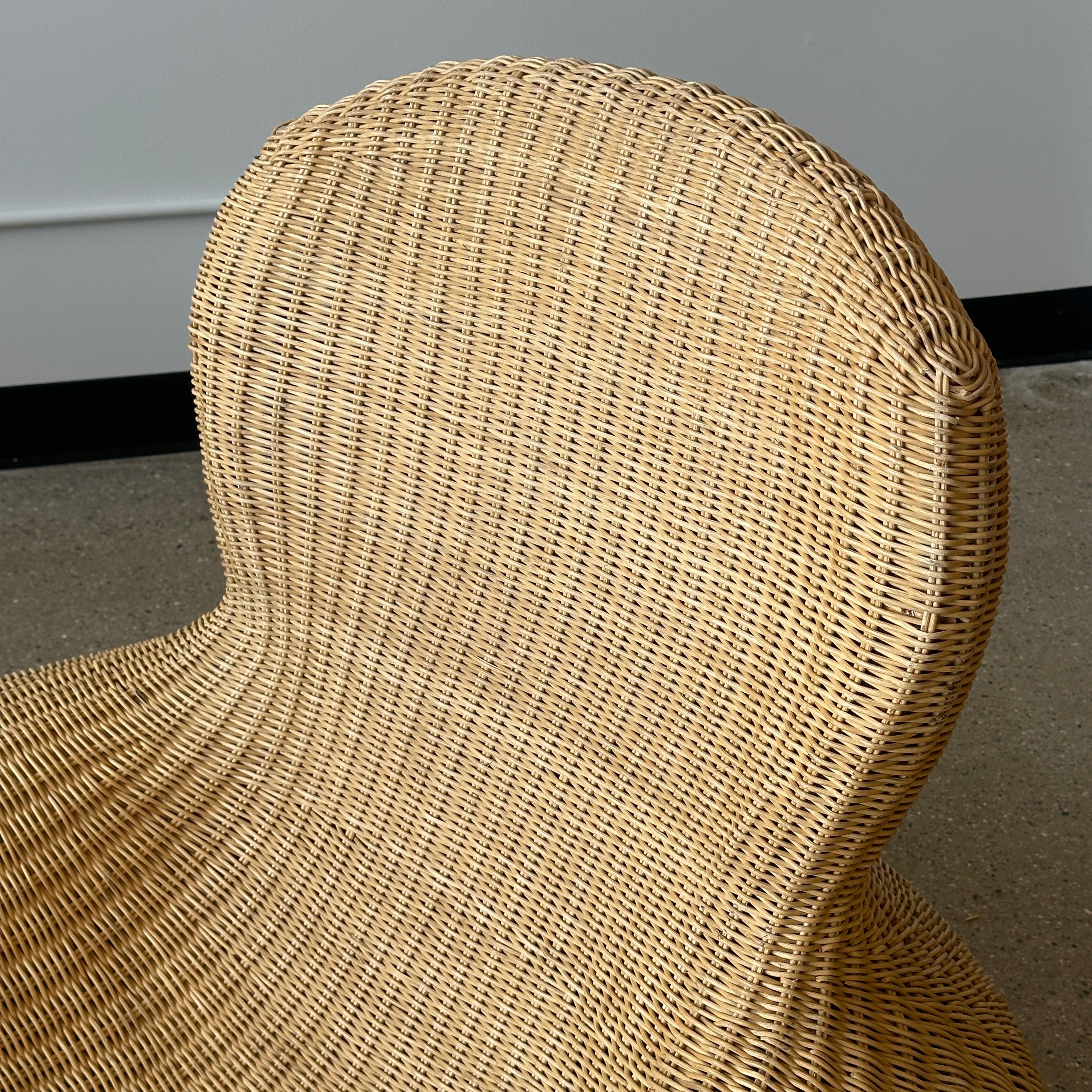 carl öjerstam ikea chair Sculptural Rattan Chaise by Carl Ojerstam for Ikea