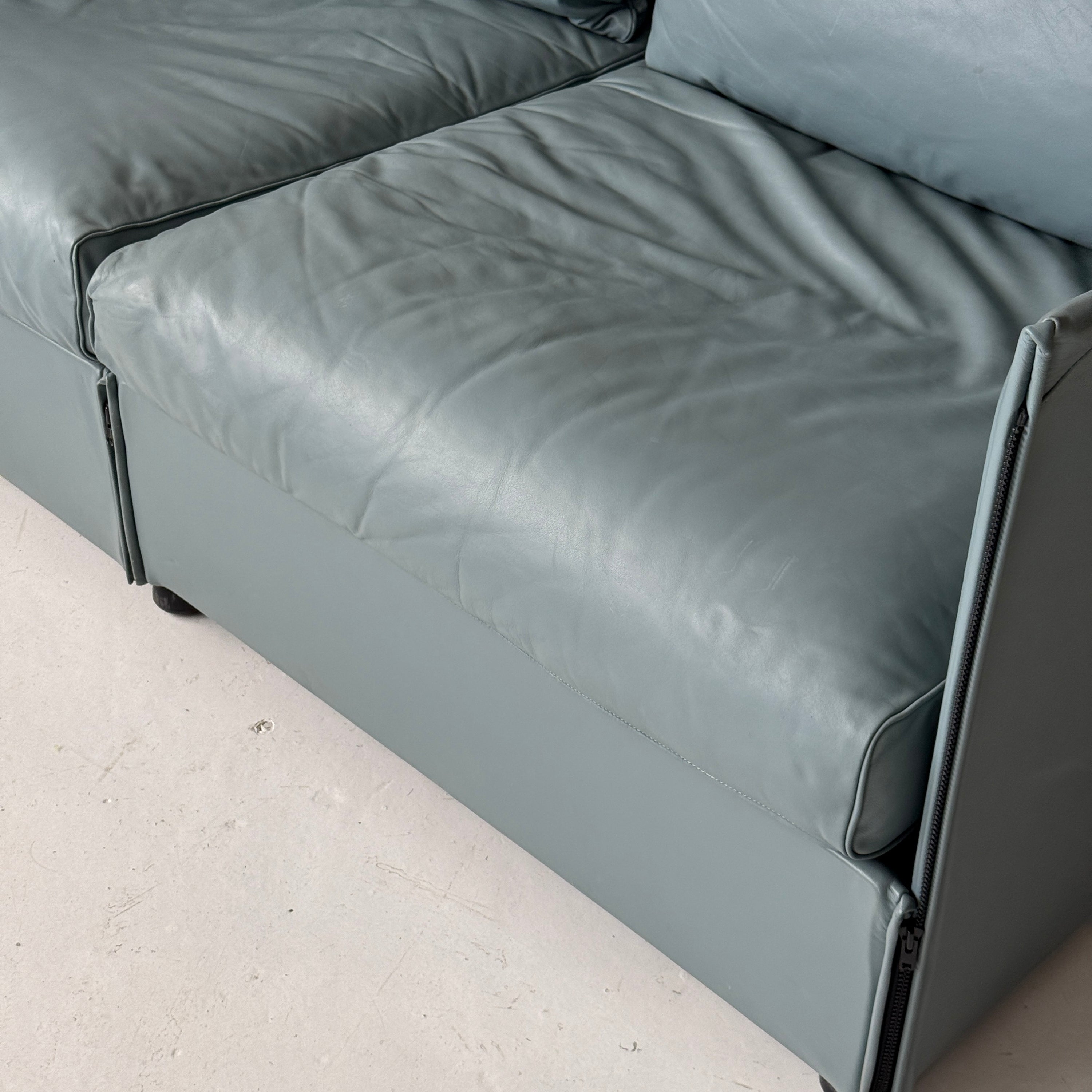 Landeau Leather Sofa by Mario Bellini for Cassina