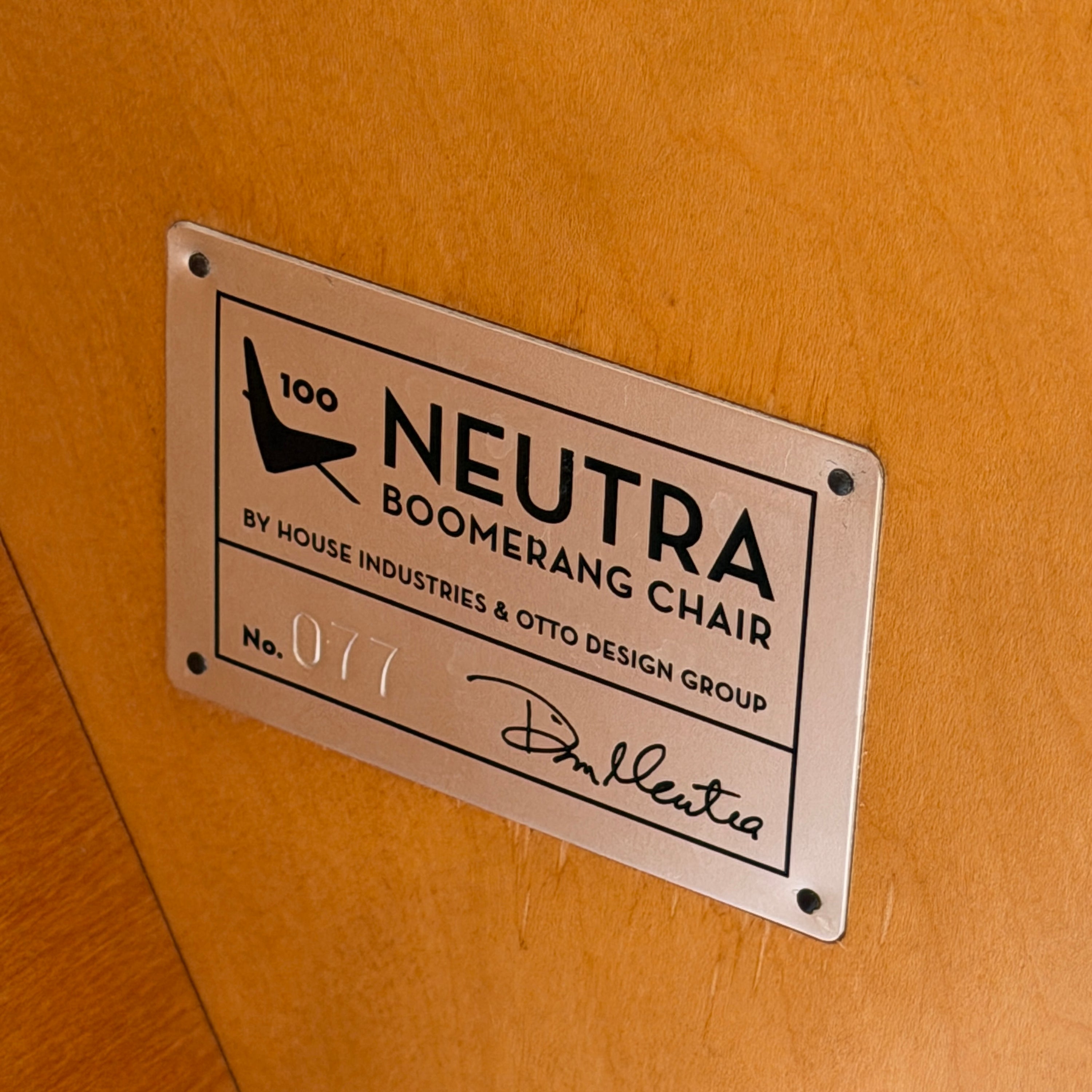 Boomerang Chair by Richard Neutra for House Industries