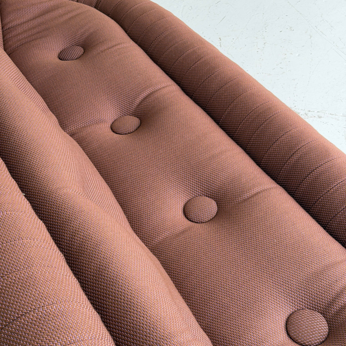 Overstuffed Ruched Big Button Sofa