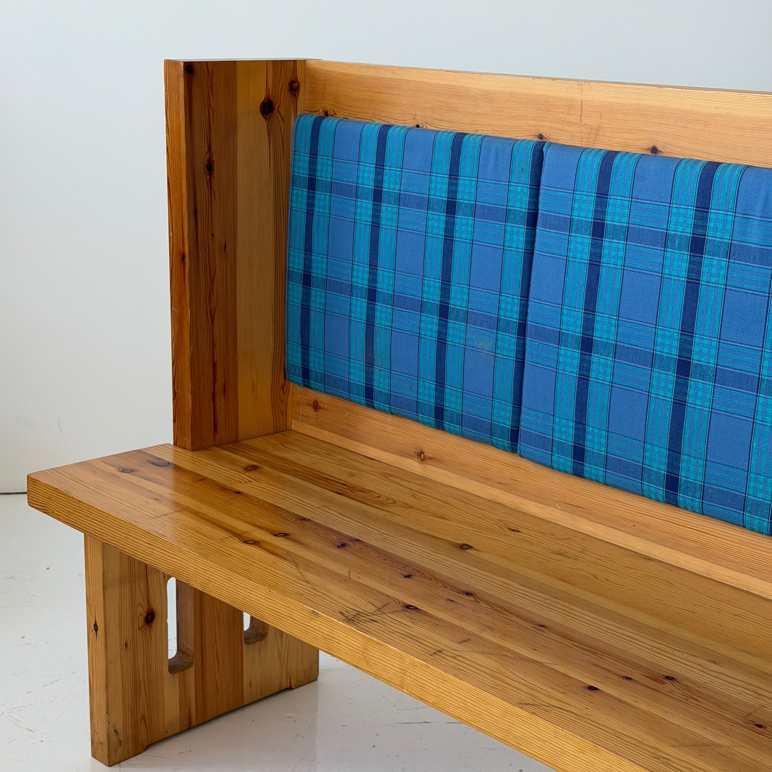 Swedish Pine Upholstered Banquette Benches