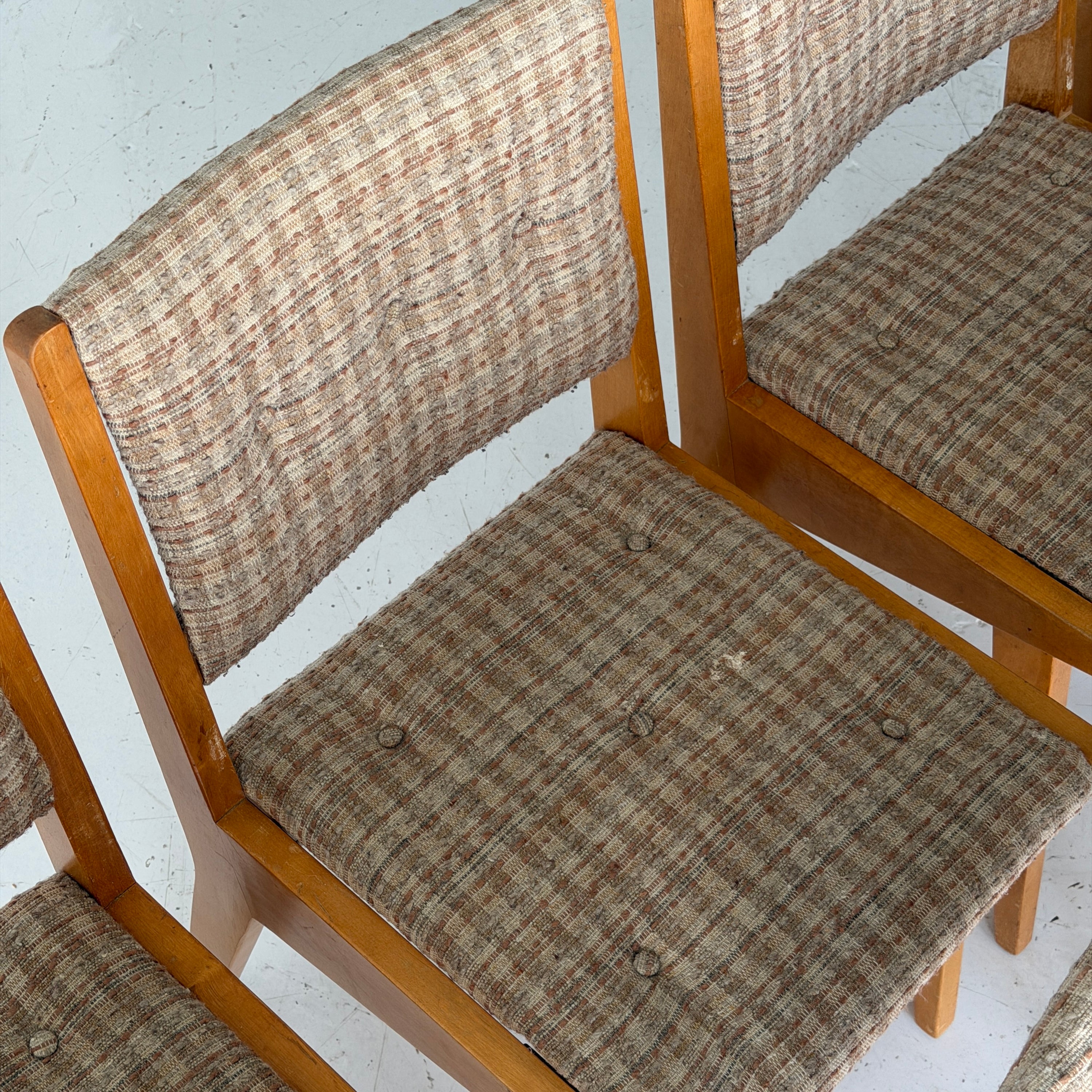 Wood Dining Chairs by Jens Risom for Knoll
