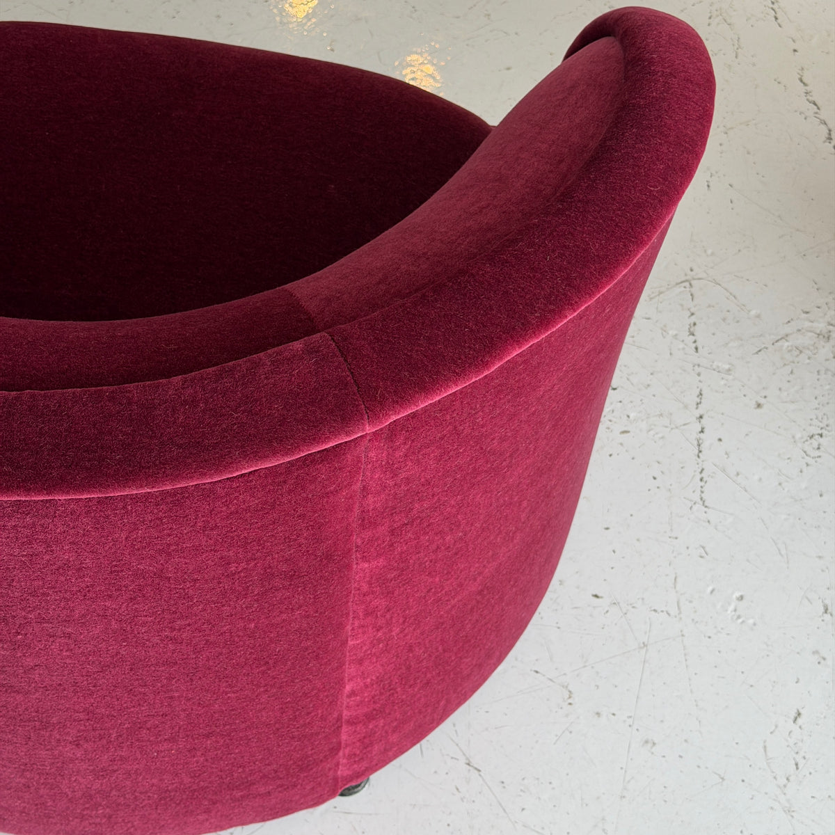 Cartouche Chairs by Ward Bennett for Brickell Associates in Mohair