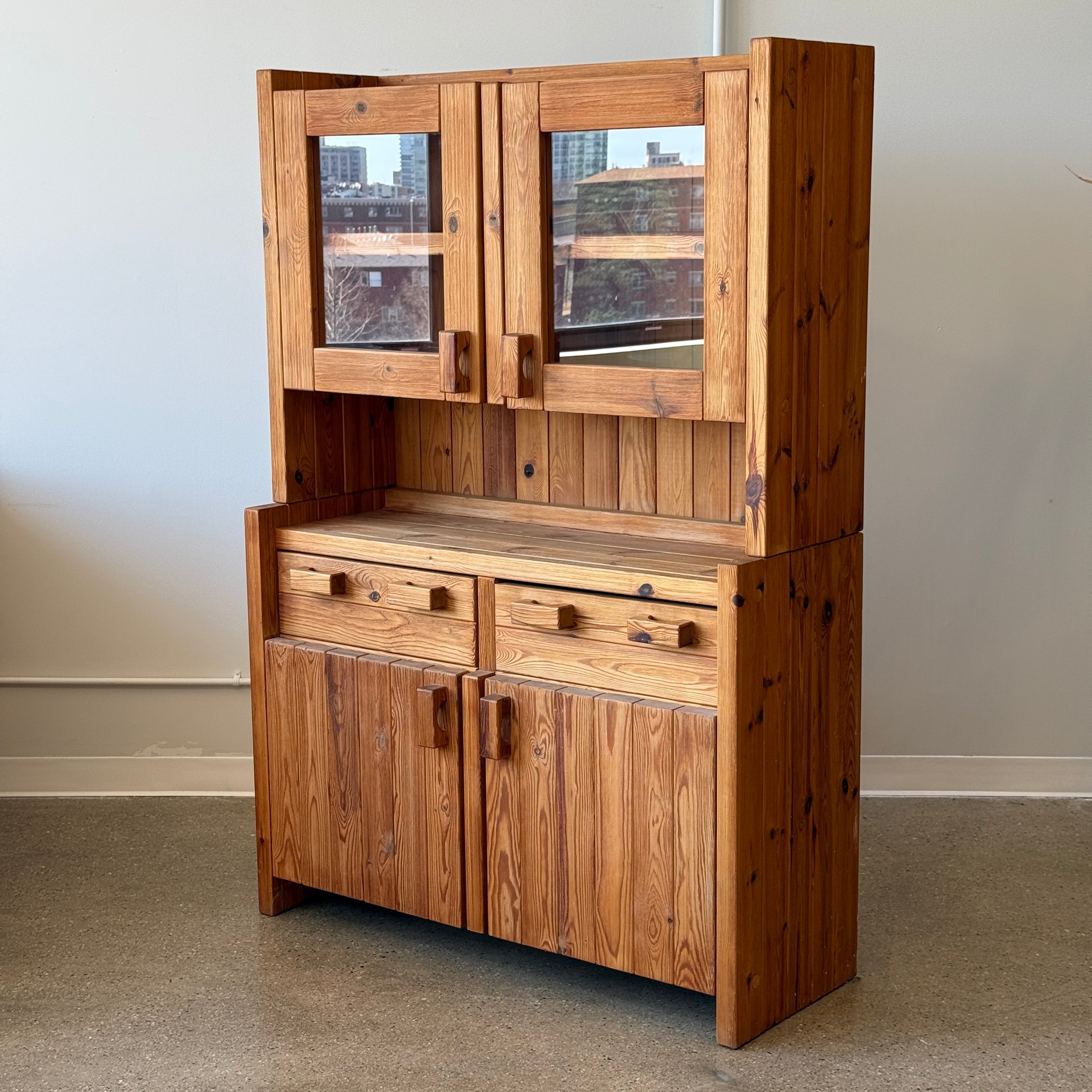 Christian IV Danish Pine Cabinet by Hans Frydendal