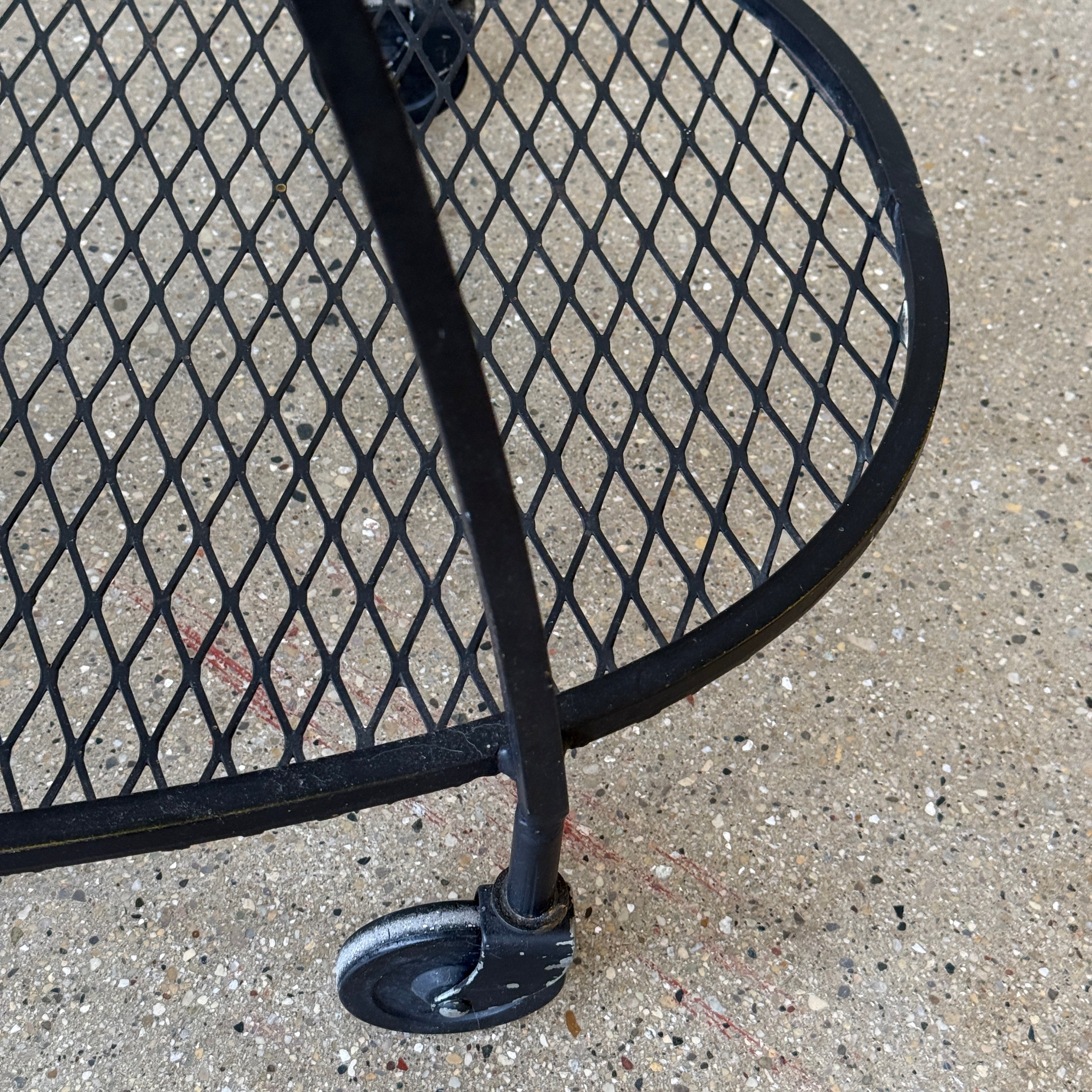 Wrought Iron Serving Cart by Russell Woodard