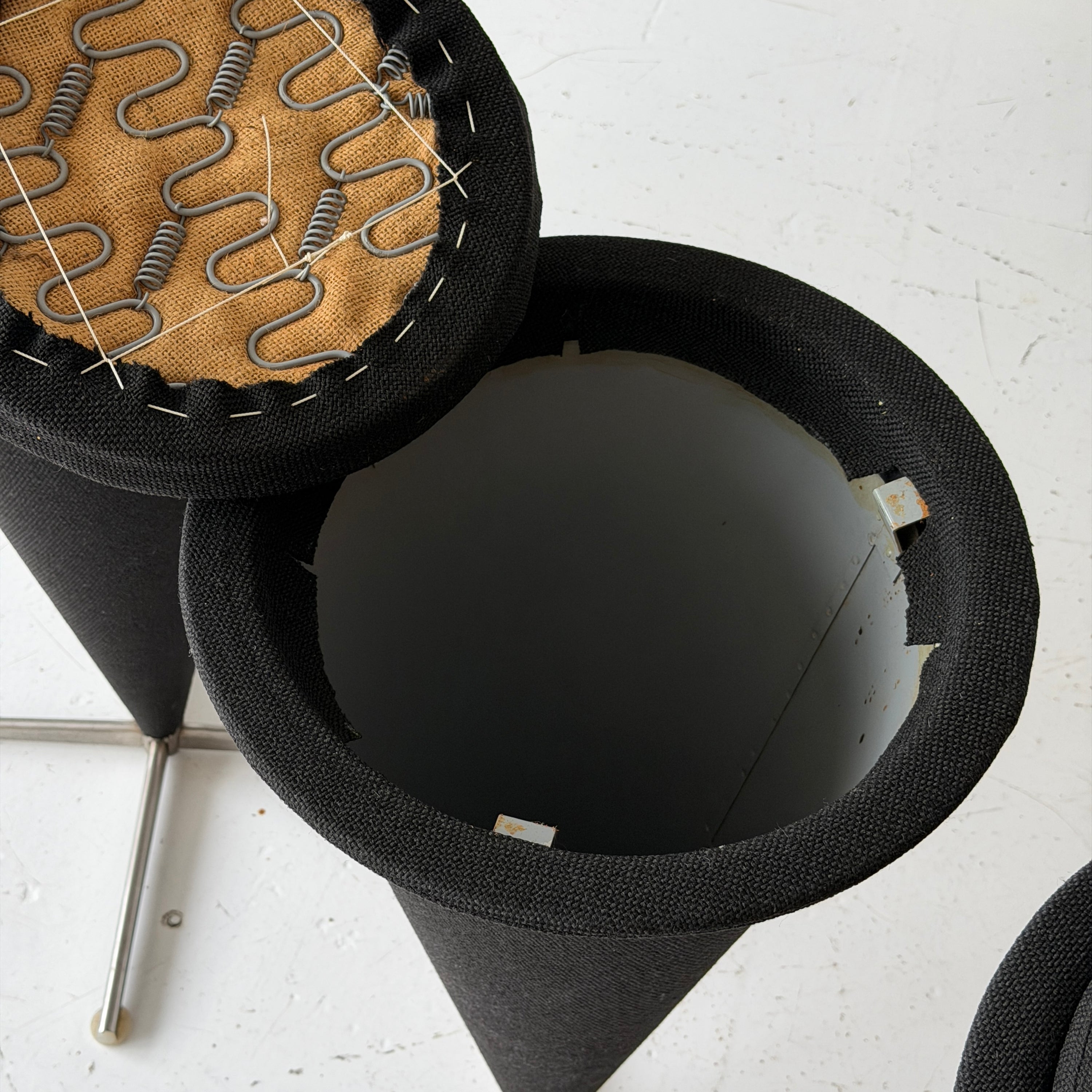 Cone Stools by Verner Panton for Plus Linje