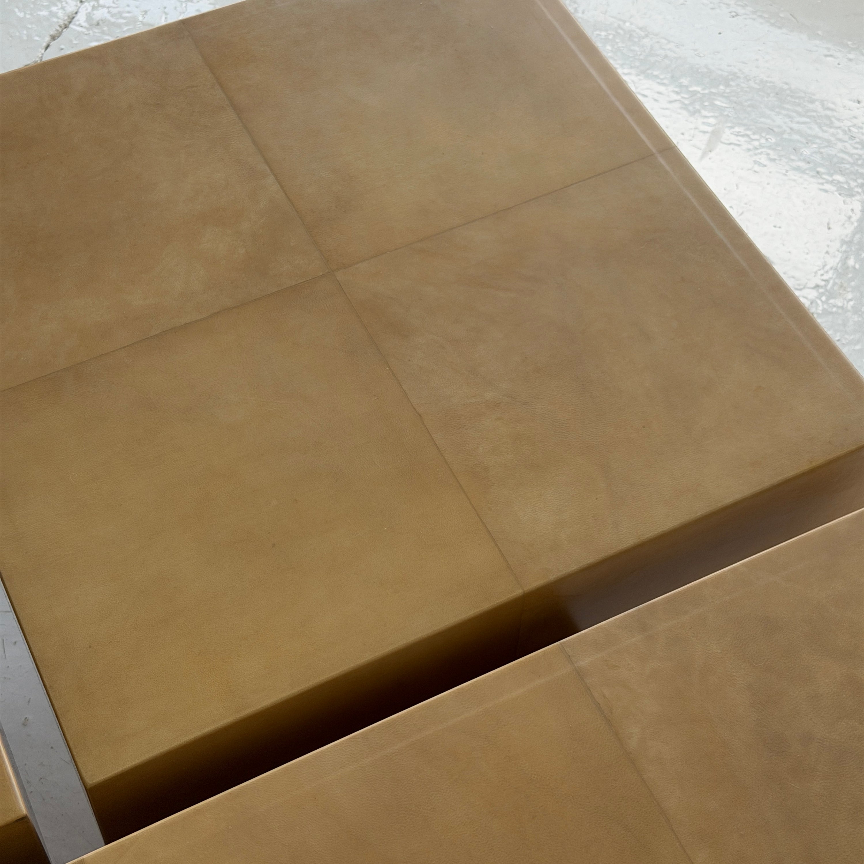 Lacquered Goatskin Coffee Table by Aldo Tura