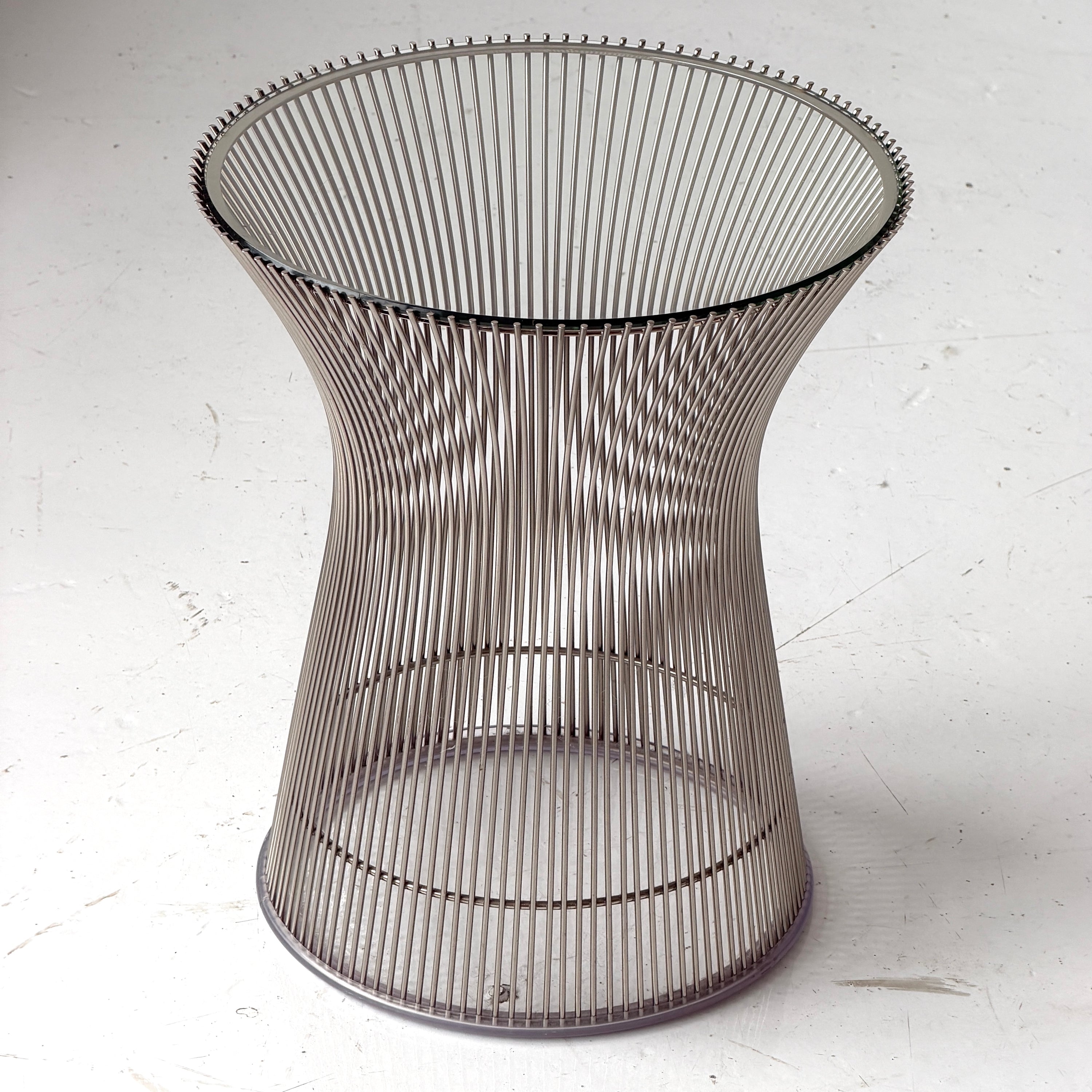 Chrome Side Table by Warren Platner