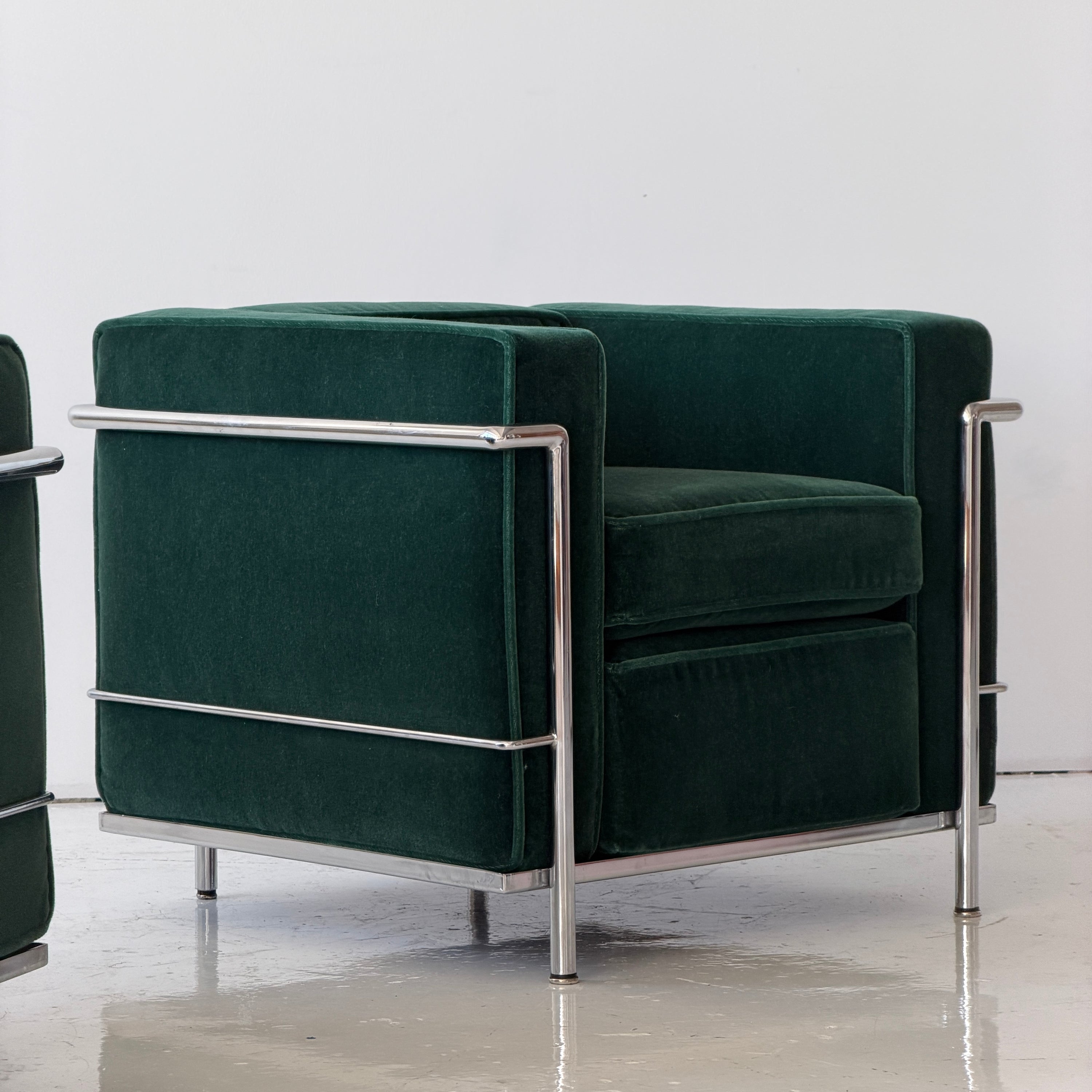 LC2 Petite Chairs by Le Corbusier, Pierre Jeanneret, and Charlotte Perriand for Cassina