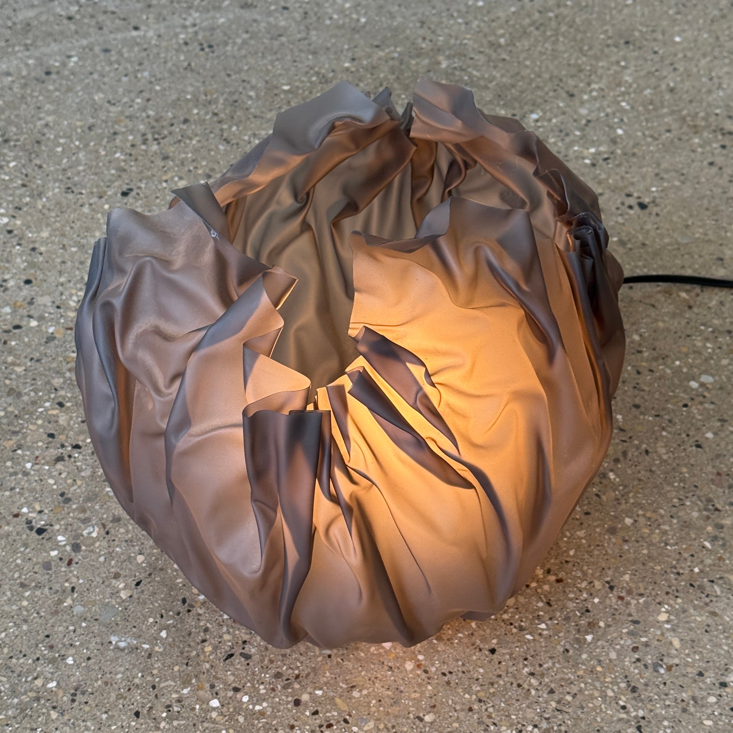 Crinkle Orb Lamp by Lyn Godley