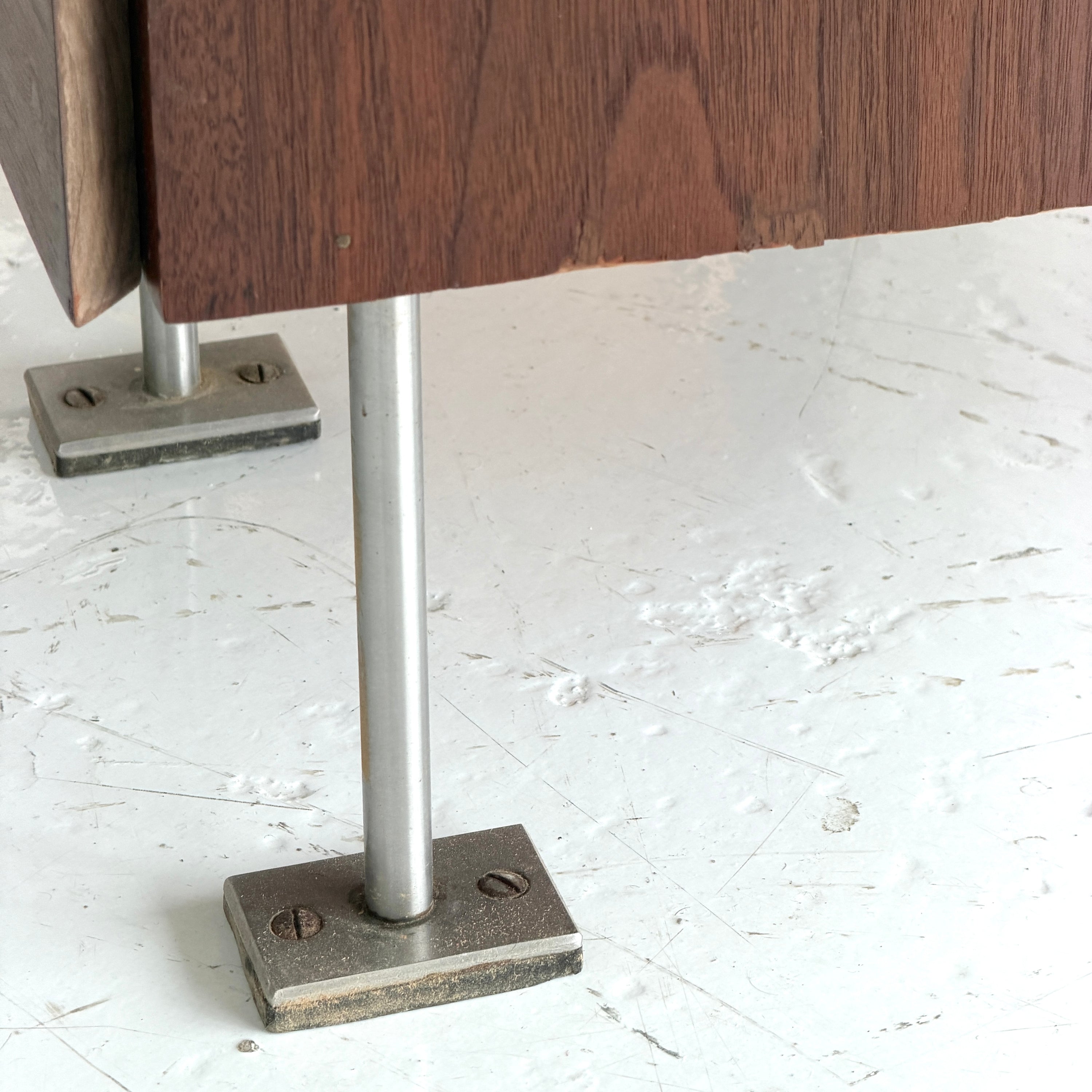 Two Sided Executive Walnut Desk