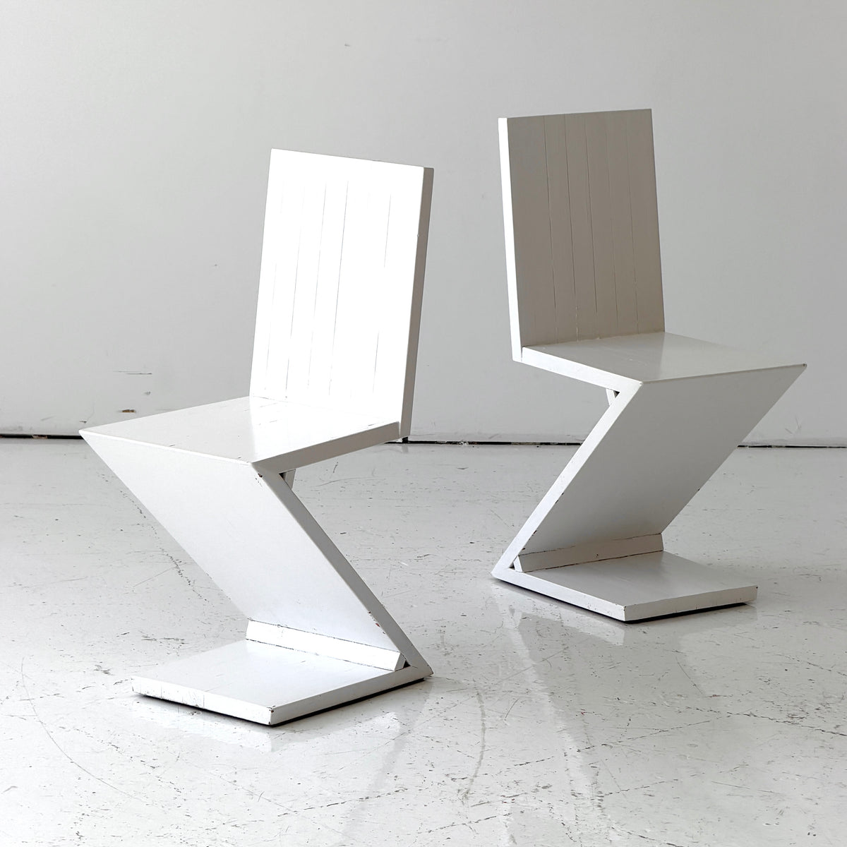 Studio Made Zig Zag Chairs by Gerrit Rietveld