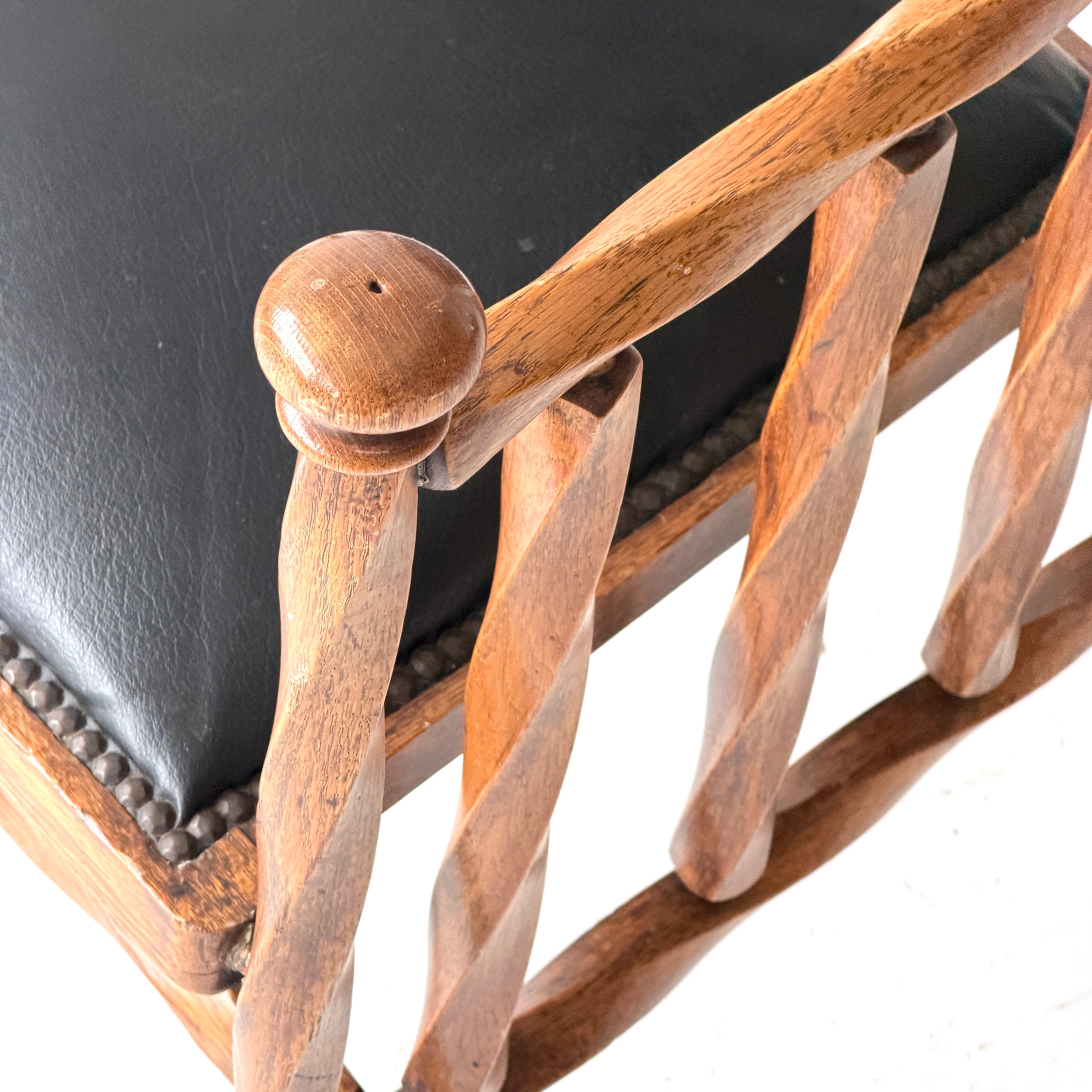 Victorian Twisted Wood Armchair