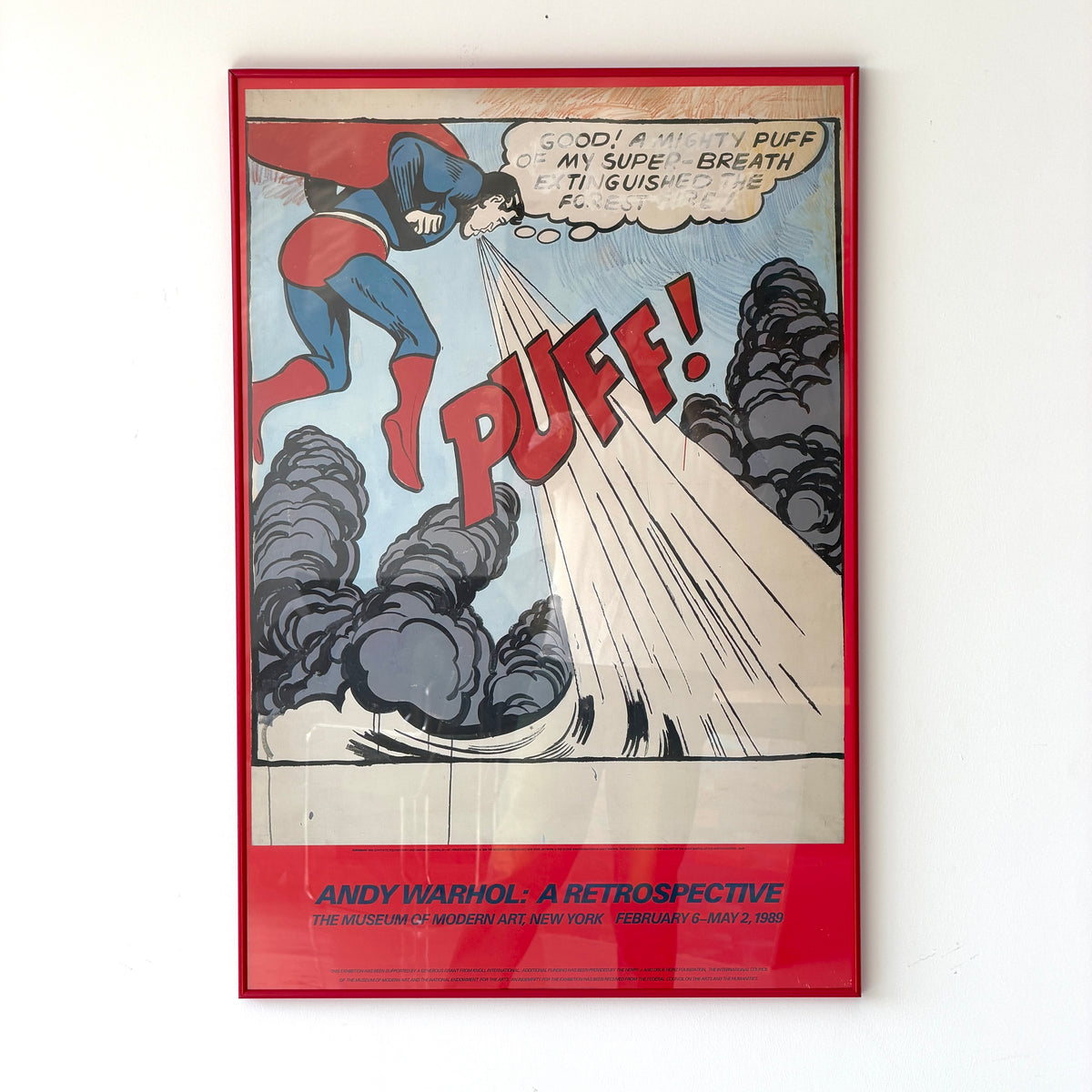 MoMA Superman Lithograph by Andy Warhol