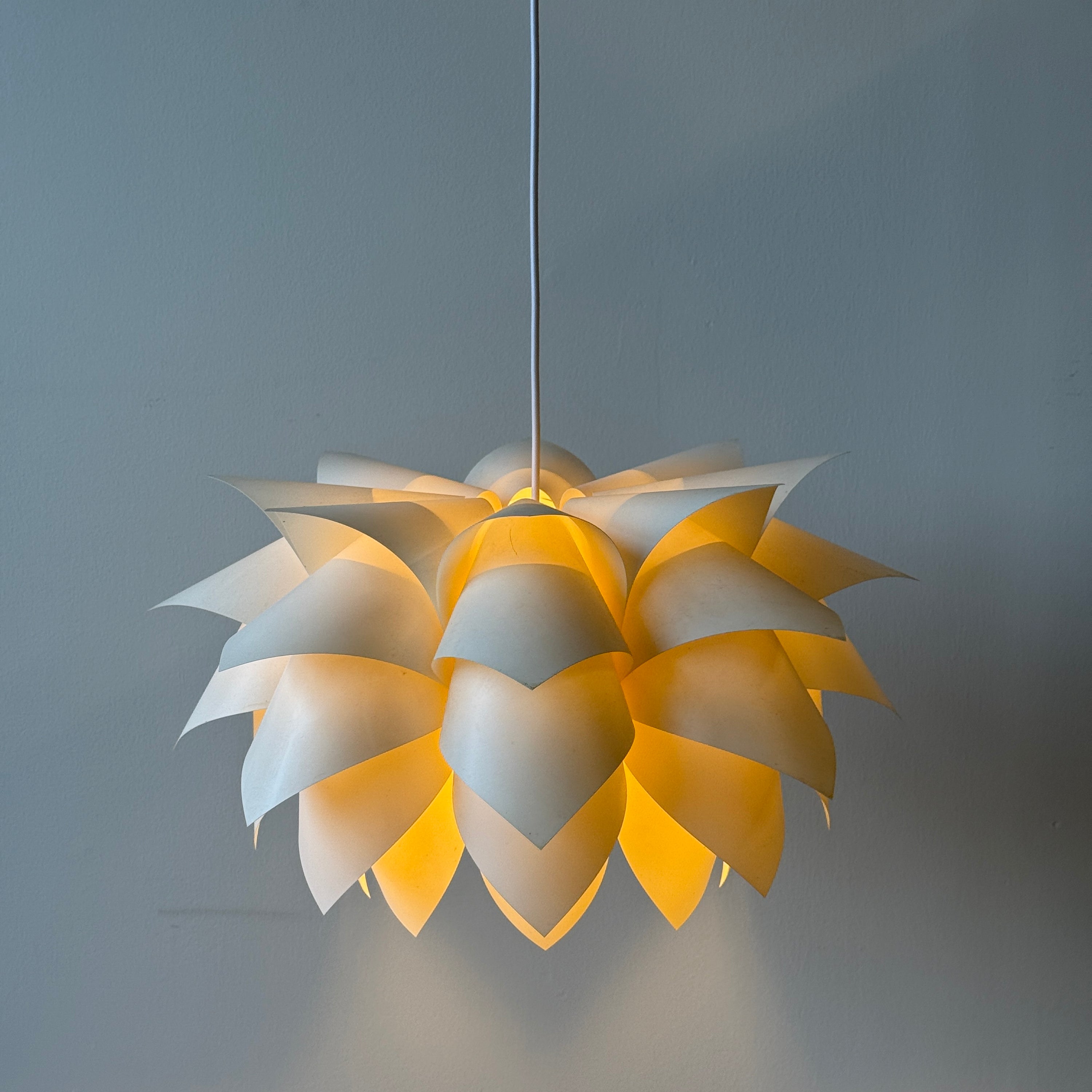 Lotus White Plastic Pendant Lamp