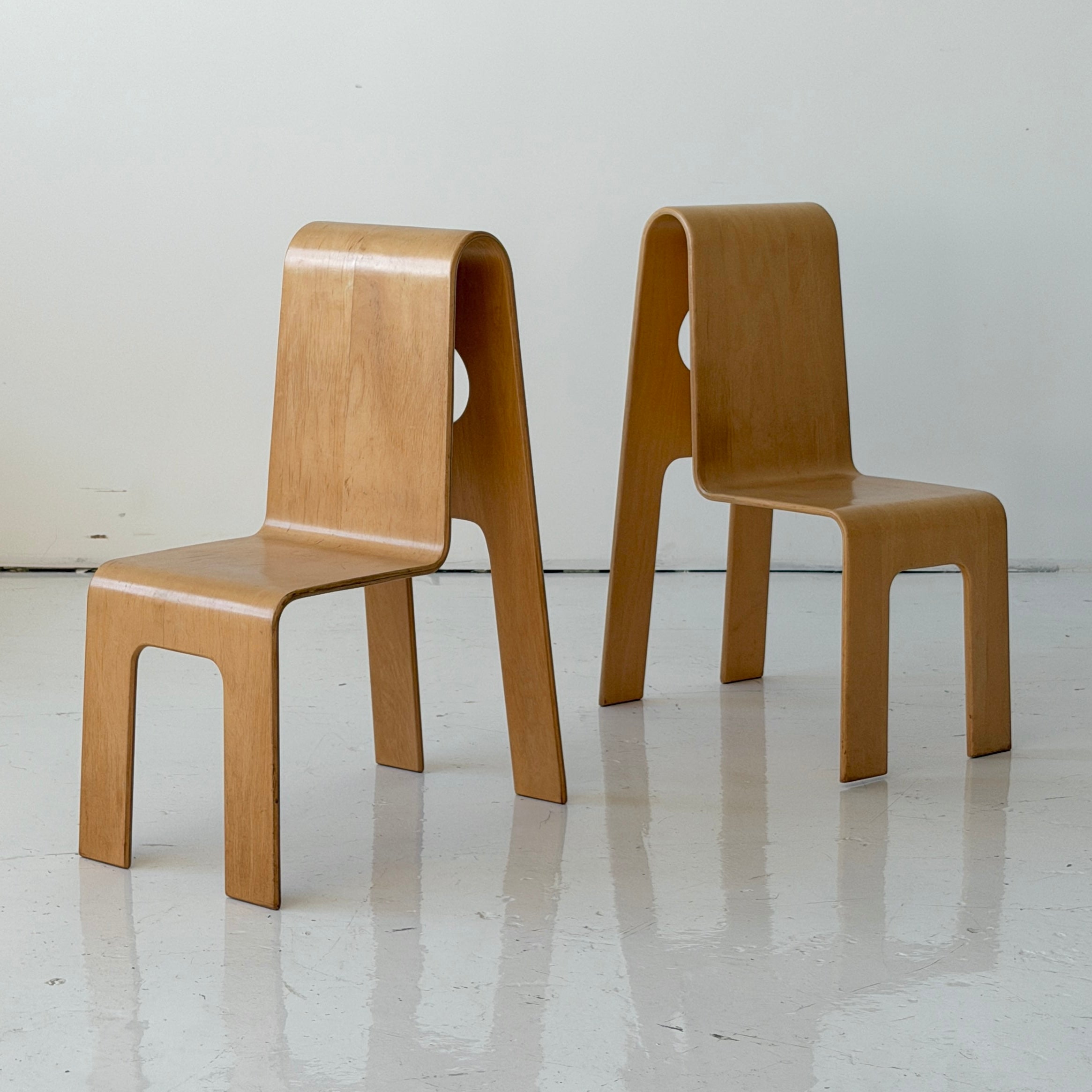 Finnish Plywood Kids Chairs by Isku