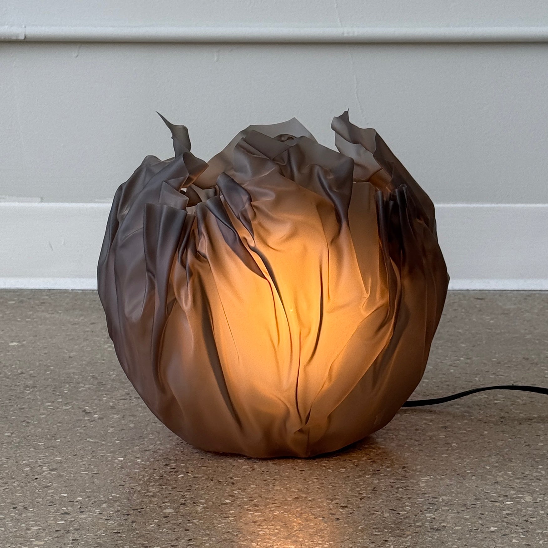 Crinkle Orb Lamp by Lyn Godley