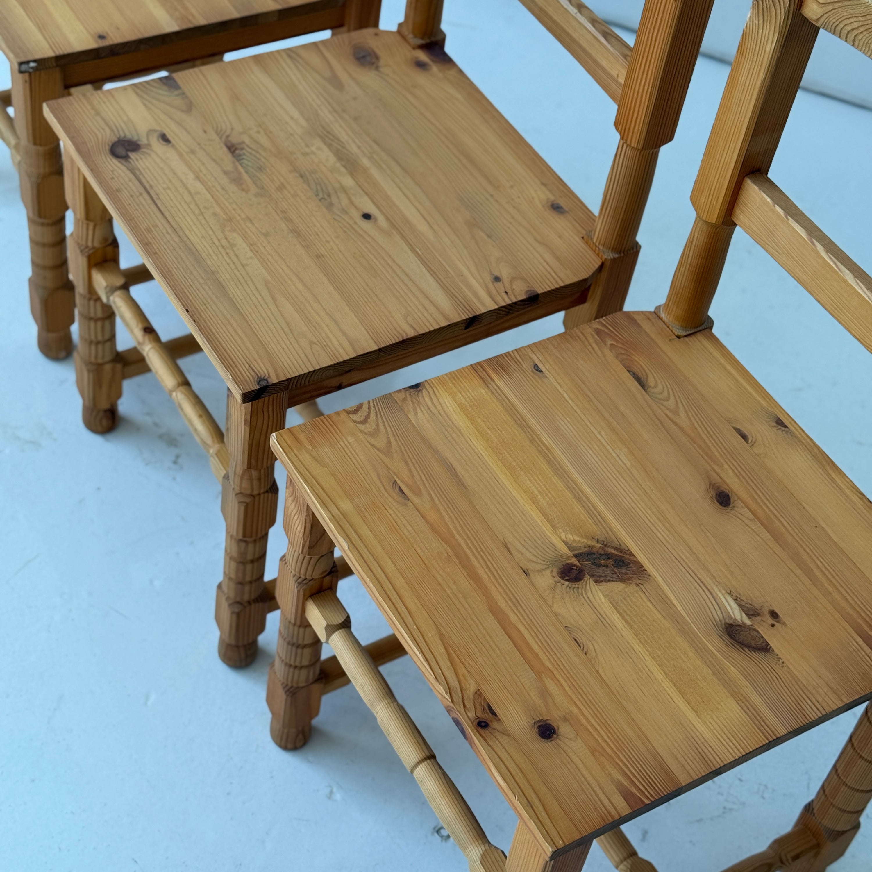 Swedish Pine Traditional Dining Chairs