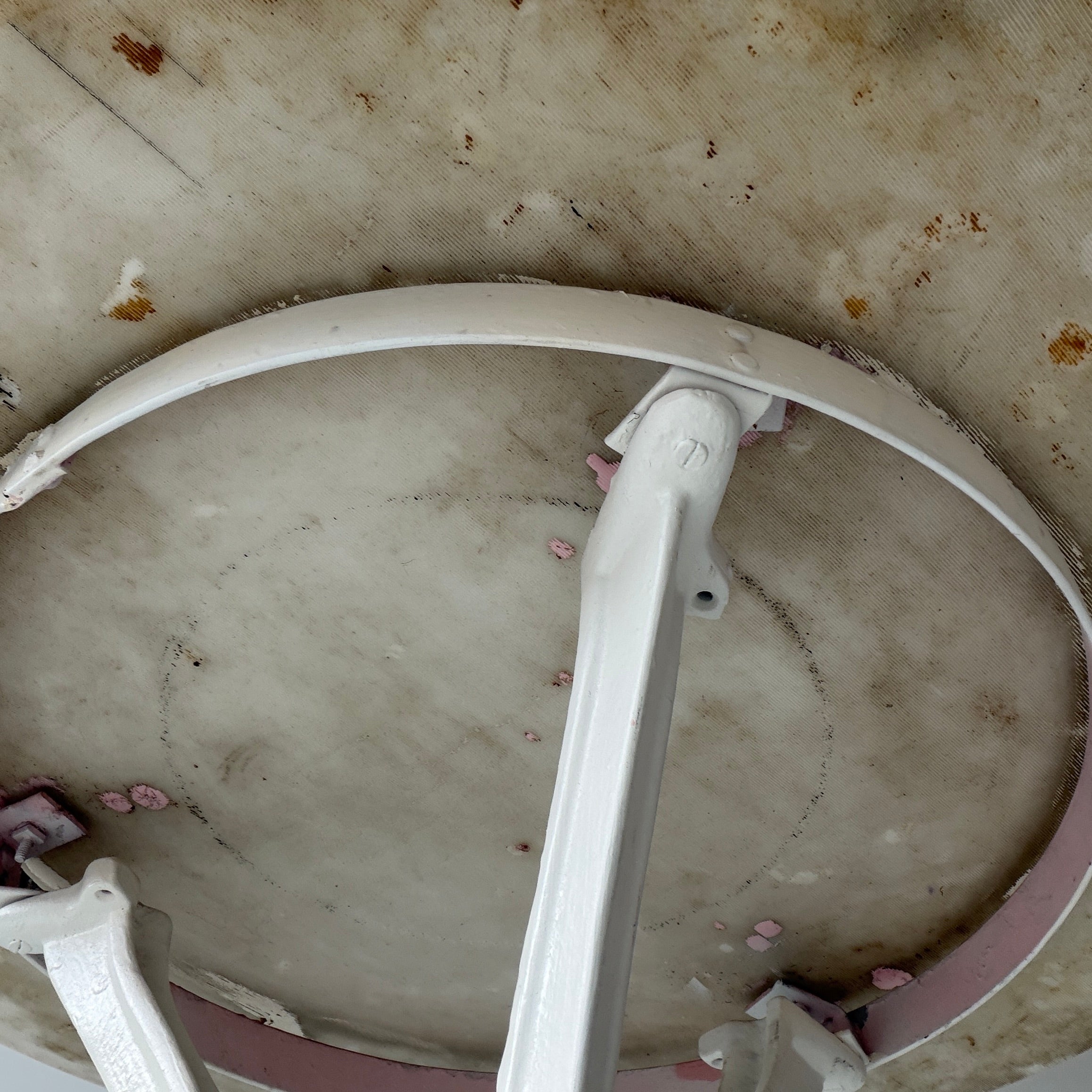 Vitrolite Cast Iron Tri Leg Bistro Table